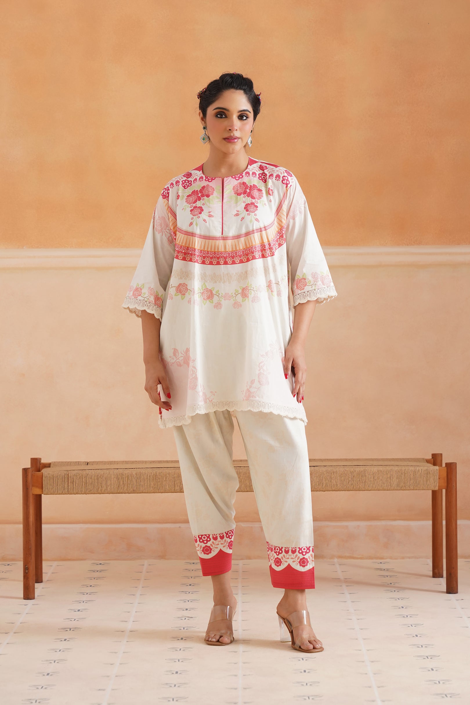 Gulnaar Cotton Printed Suit Set - Neetika Chopra