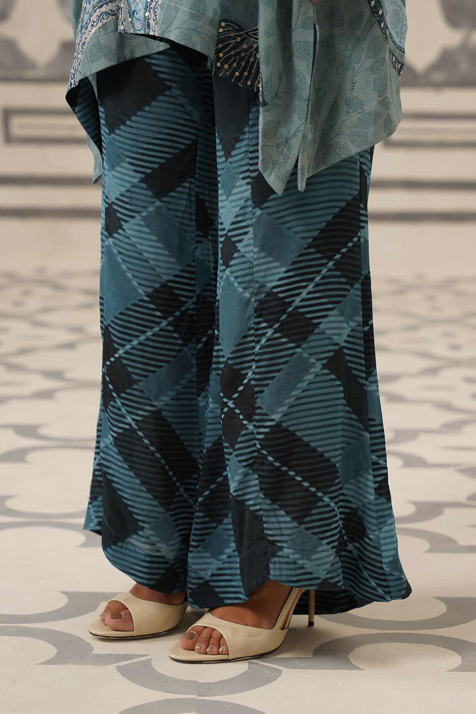 Odessa Crepe Printed Embroidered Matching Set