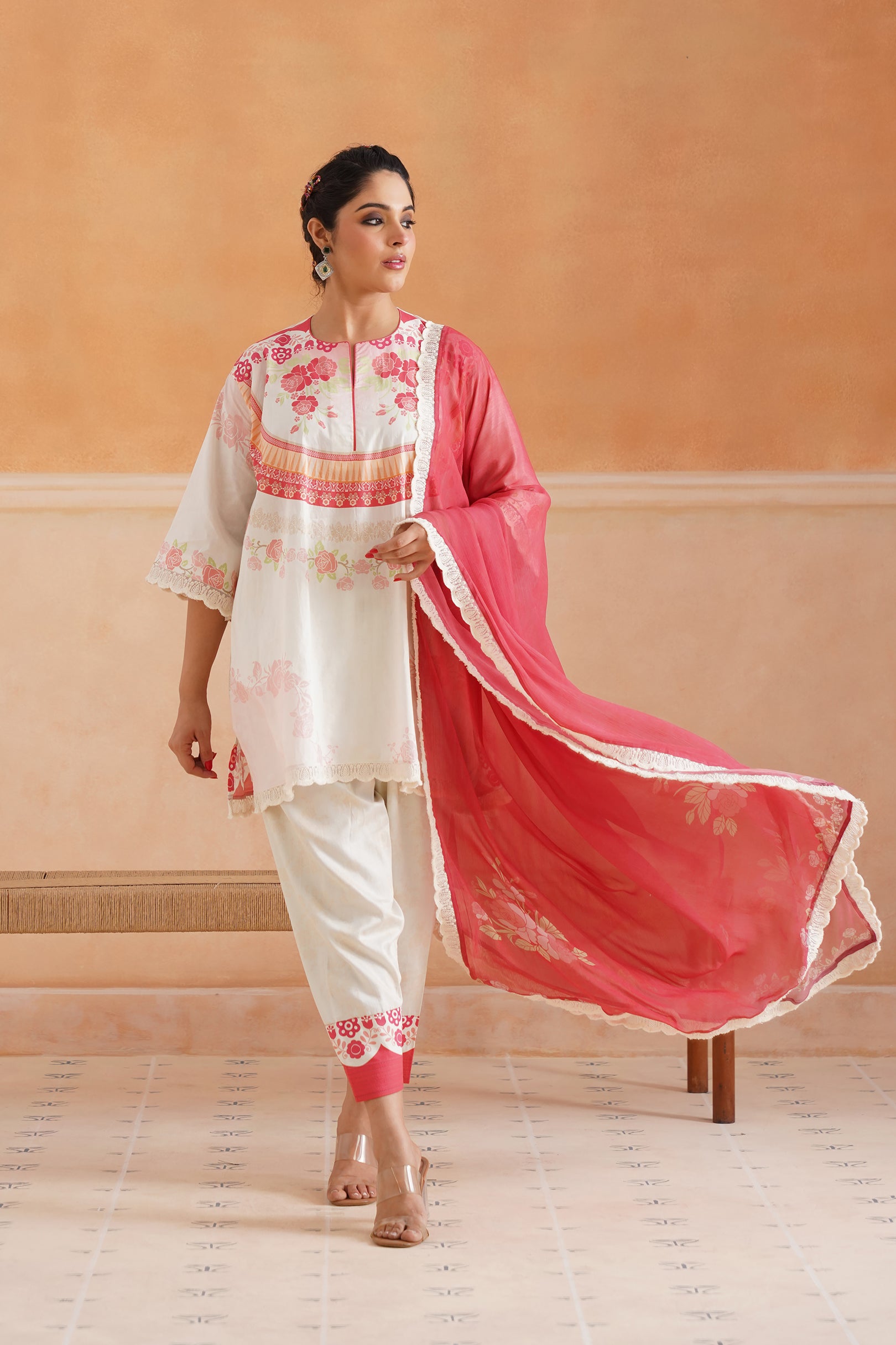 Gulnaar Cotton Printed Suit Set - Neetika Chopra
