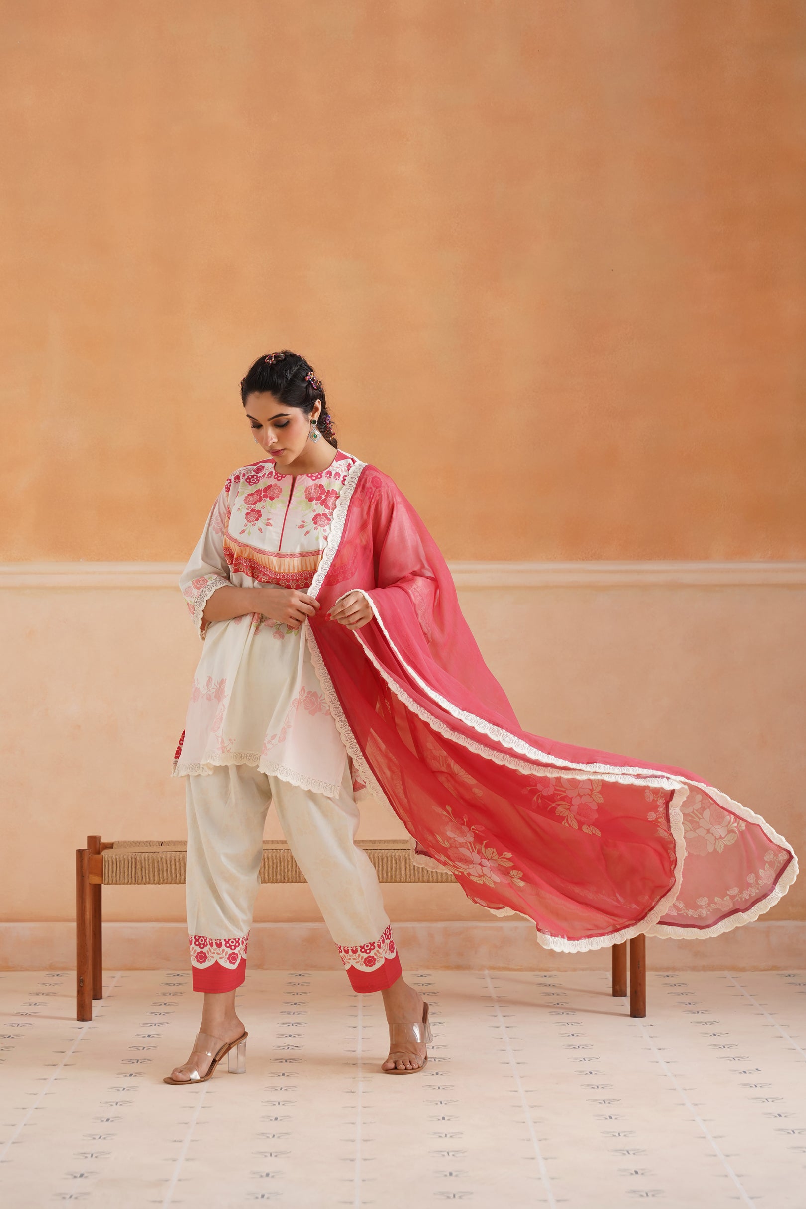 Gulnaar Cotton Printed Suit Set - Neetika Chopra