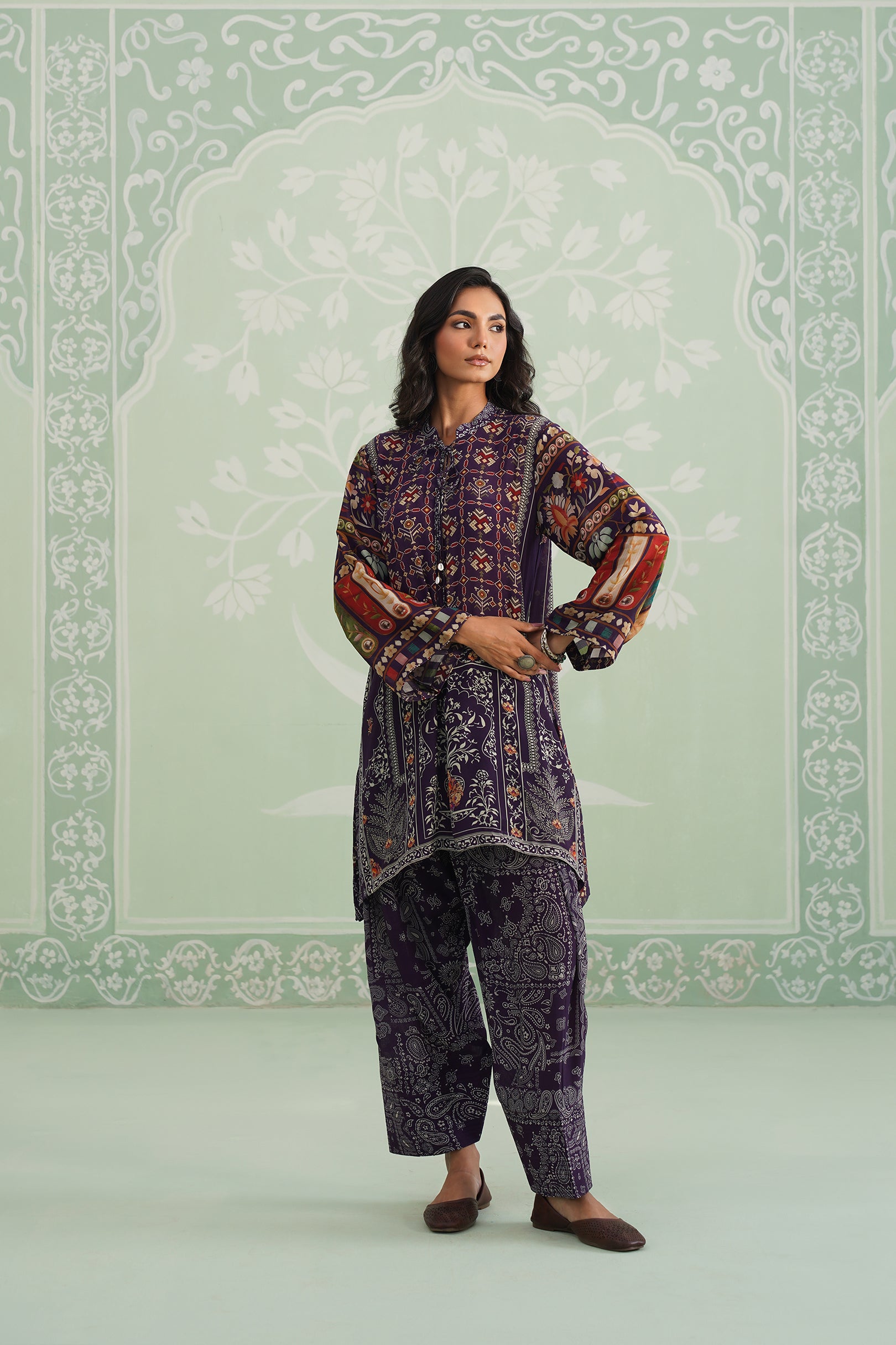 Naiya Printed Crepe Matching Set