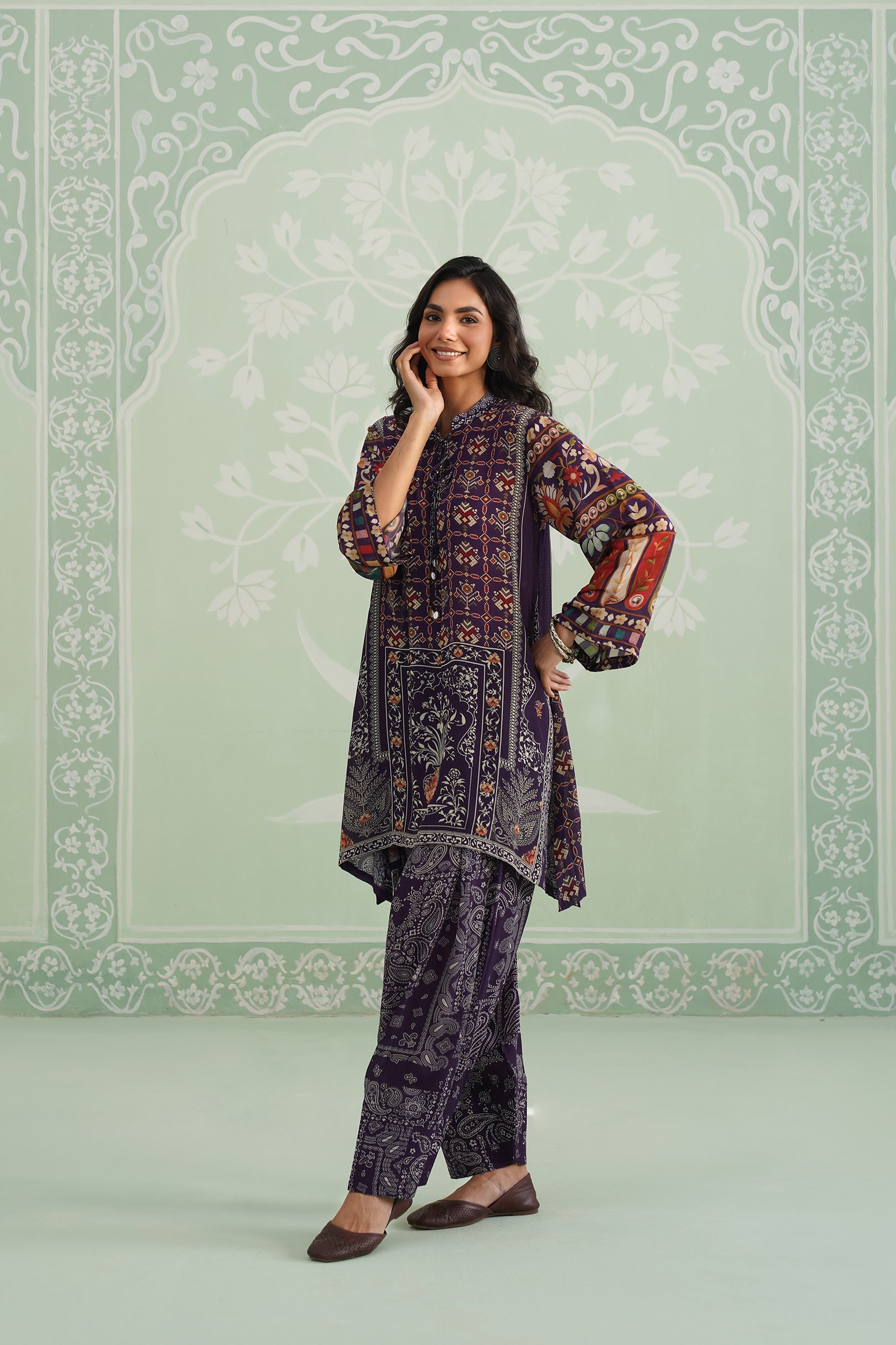 Naiya Printed Crepe Matching Set