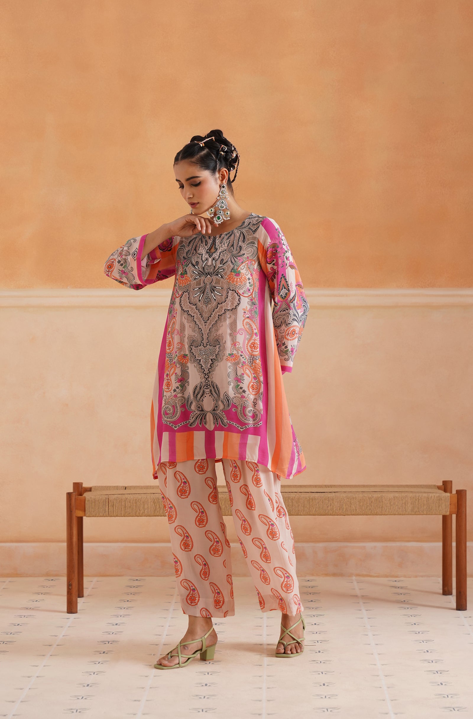 Rani Printed Crepe Matching Set - Neetika Chopra