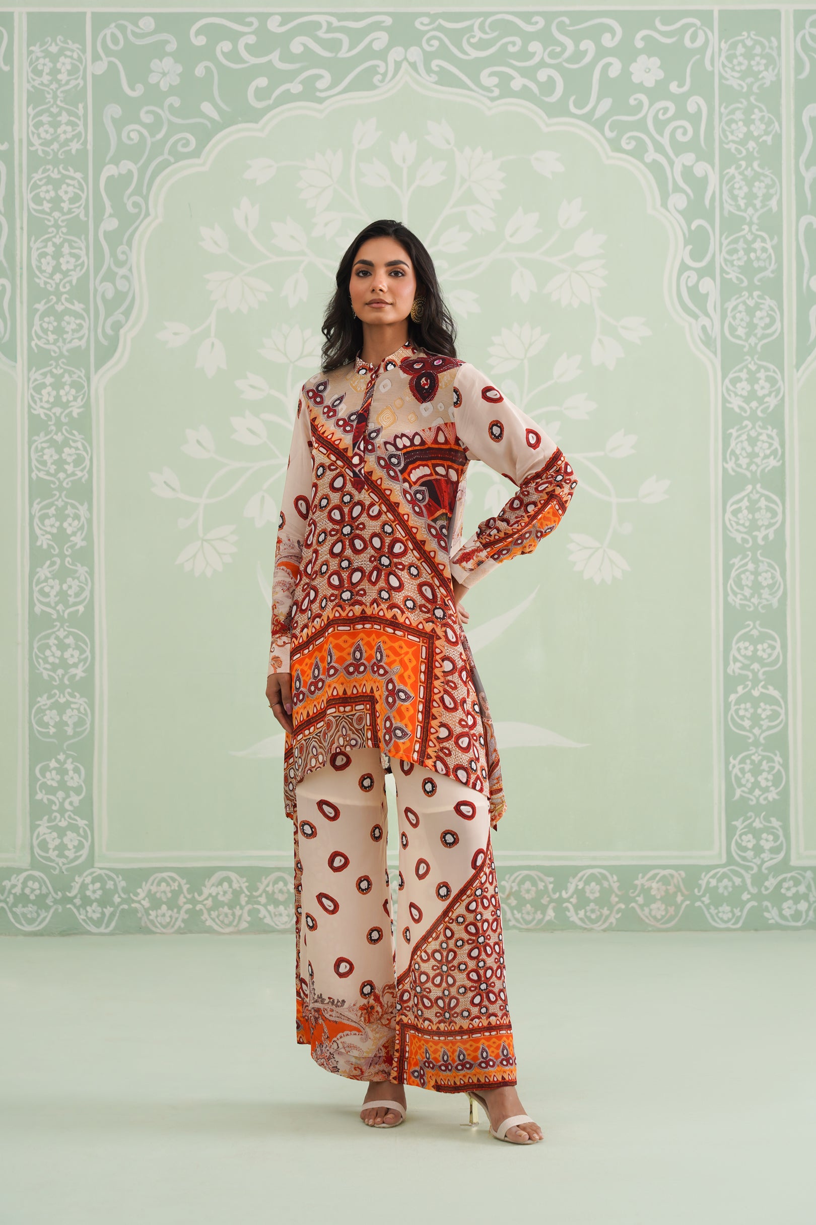 Kalpita Printed Crepe Matching Set