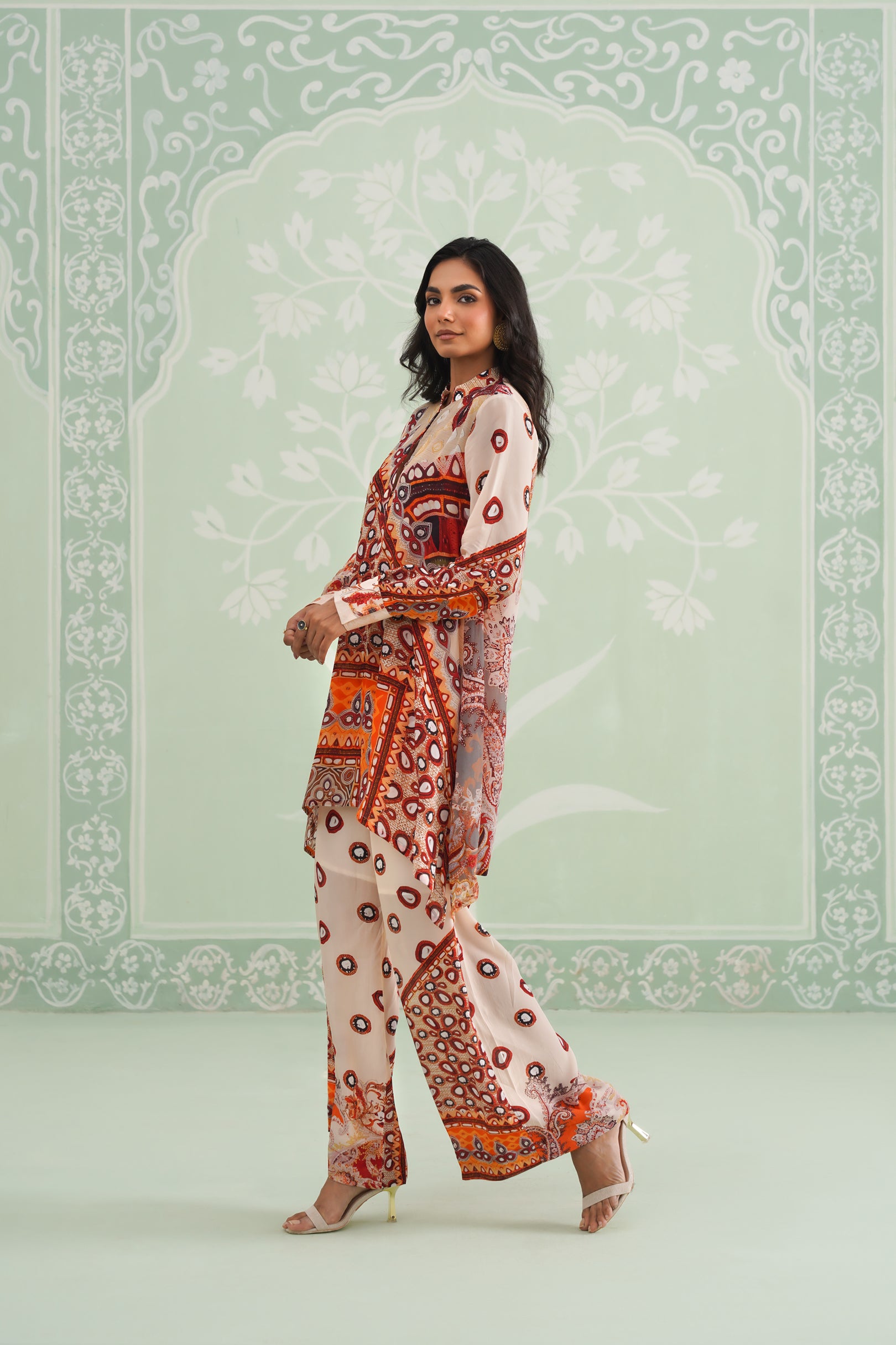 Kalpita Printed Crepe Matching Set