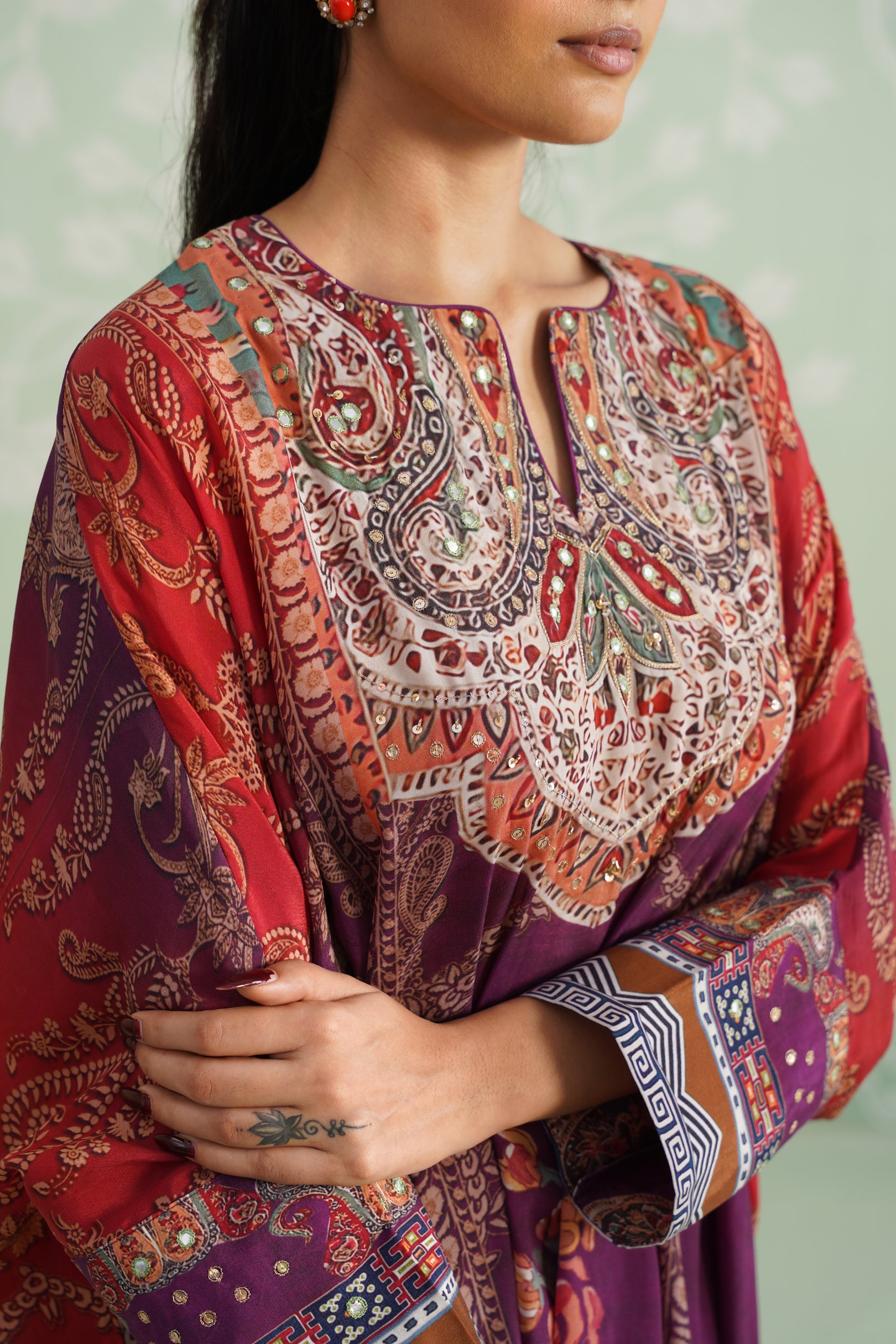 Navya Printed Crepe Matching Set