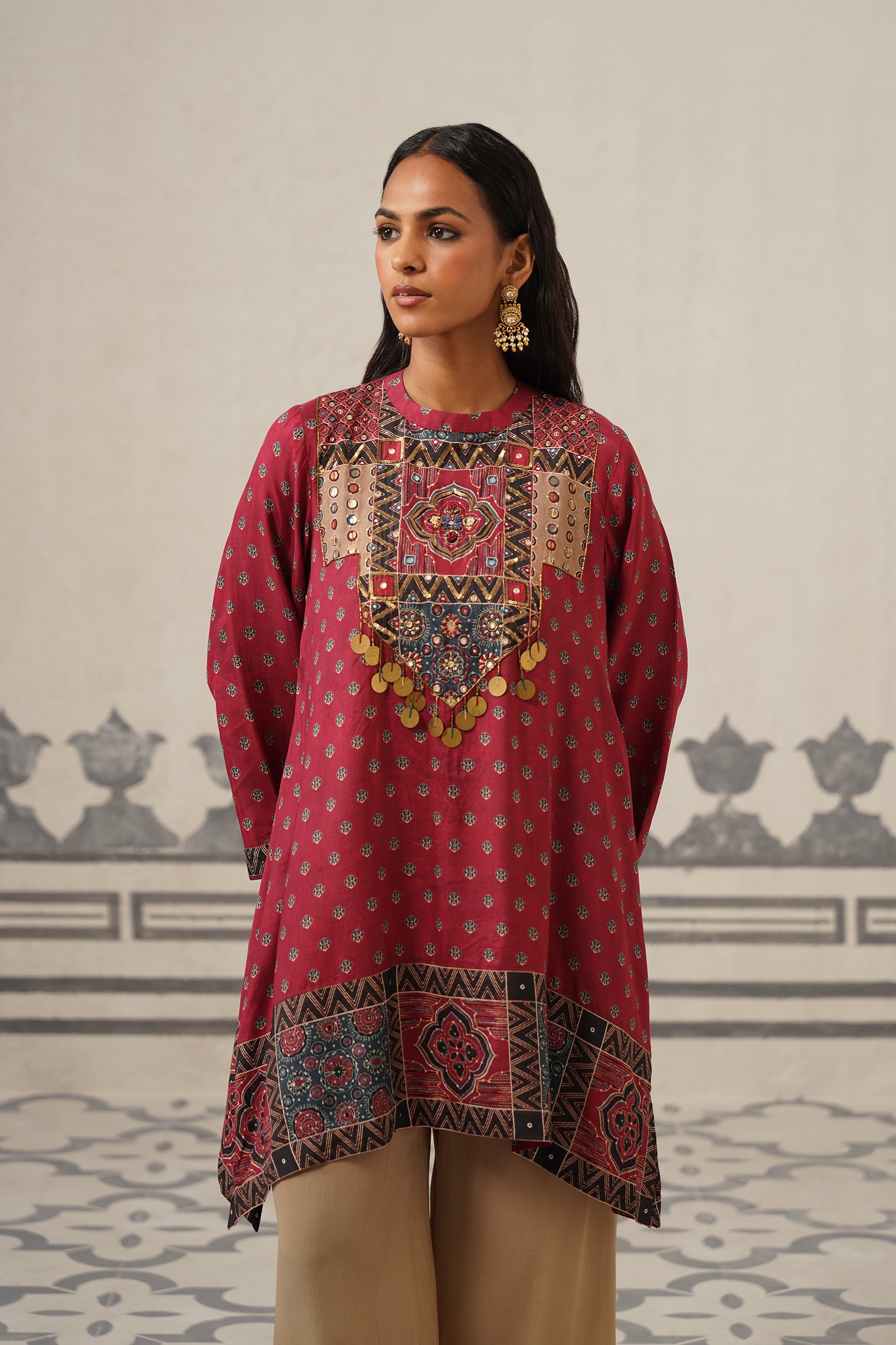 Tara Muslin Printed Embroidered Suit Set