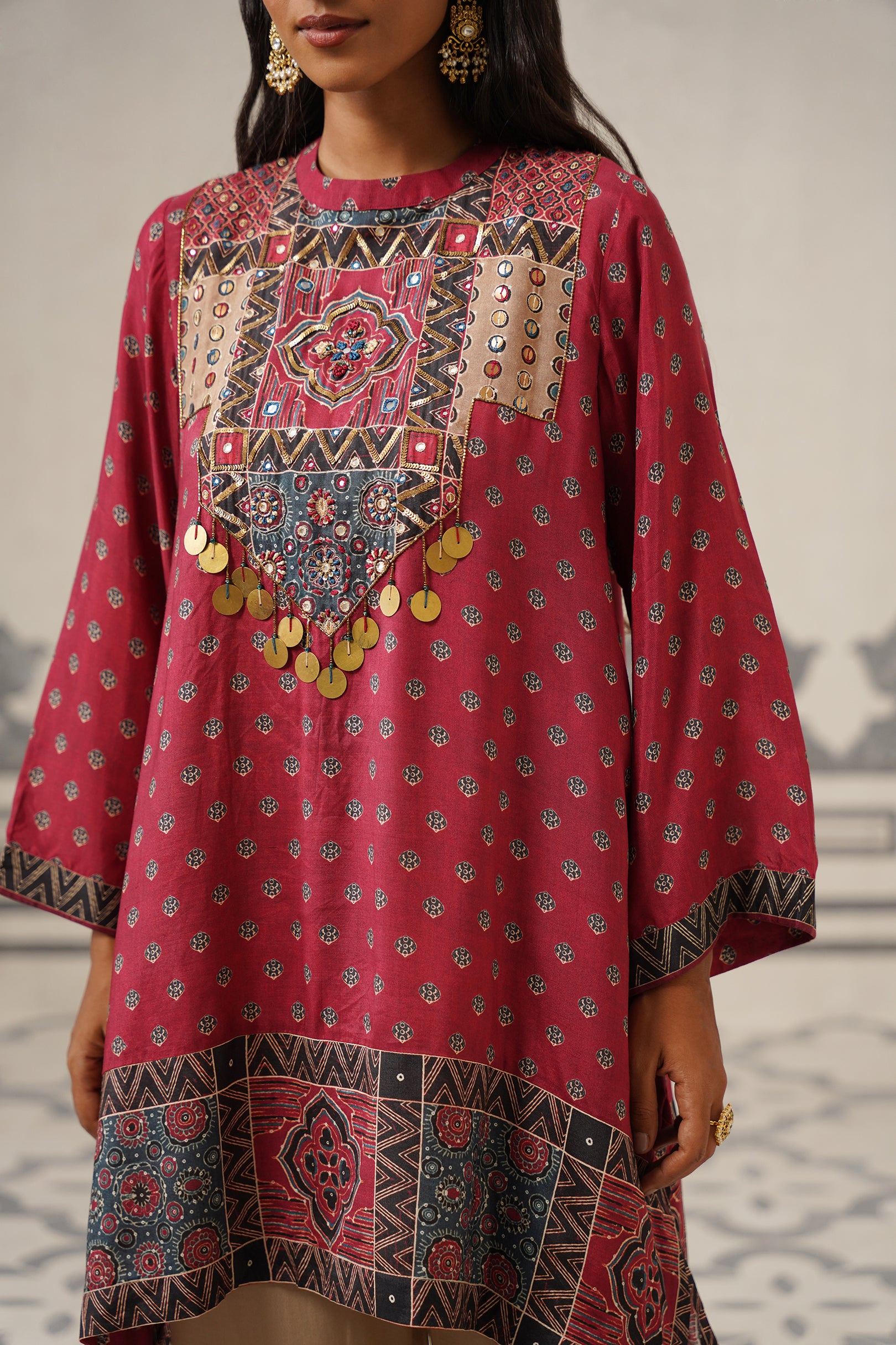 Tara Muslin Printed Embroidered Suit Set