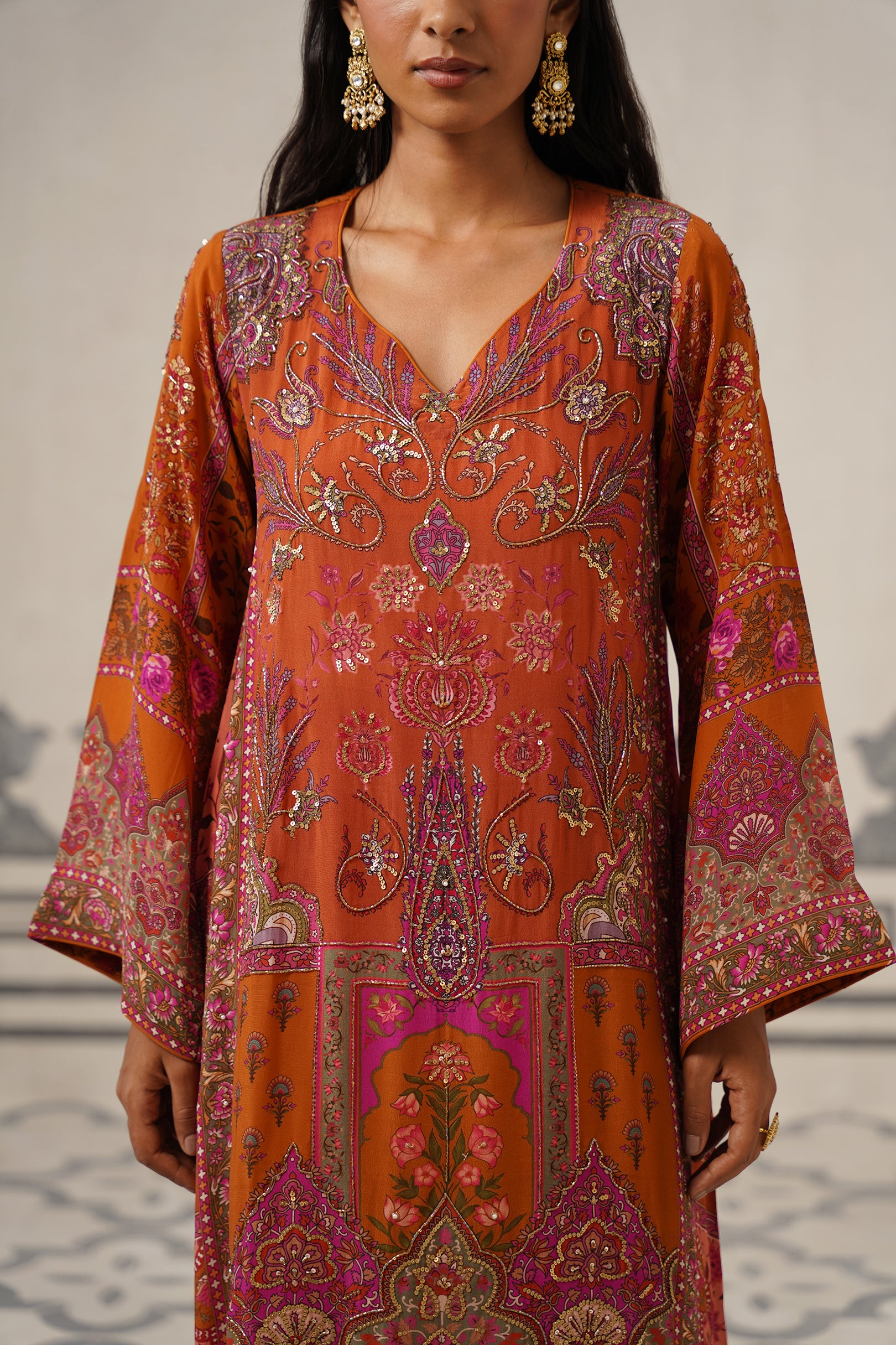 Miraaya Crepe Printed Embroidered Suit Set