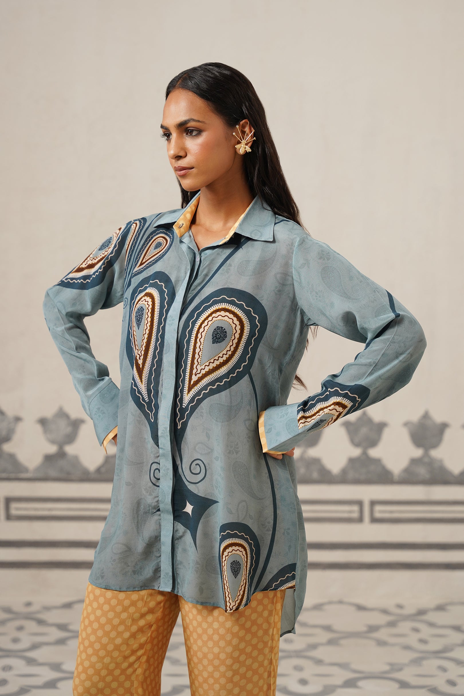 Sally Crepe Printed Matching Set