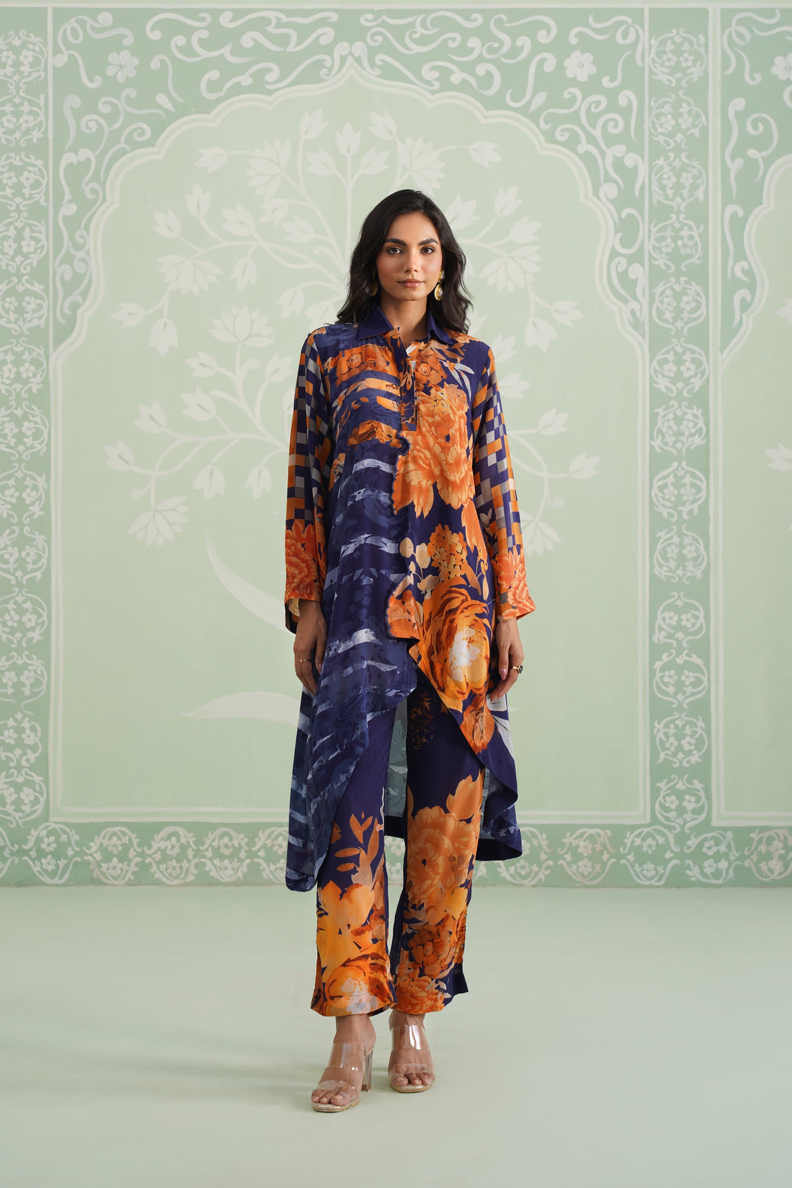 Khusboo Printed Crepe Matching Set