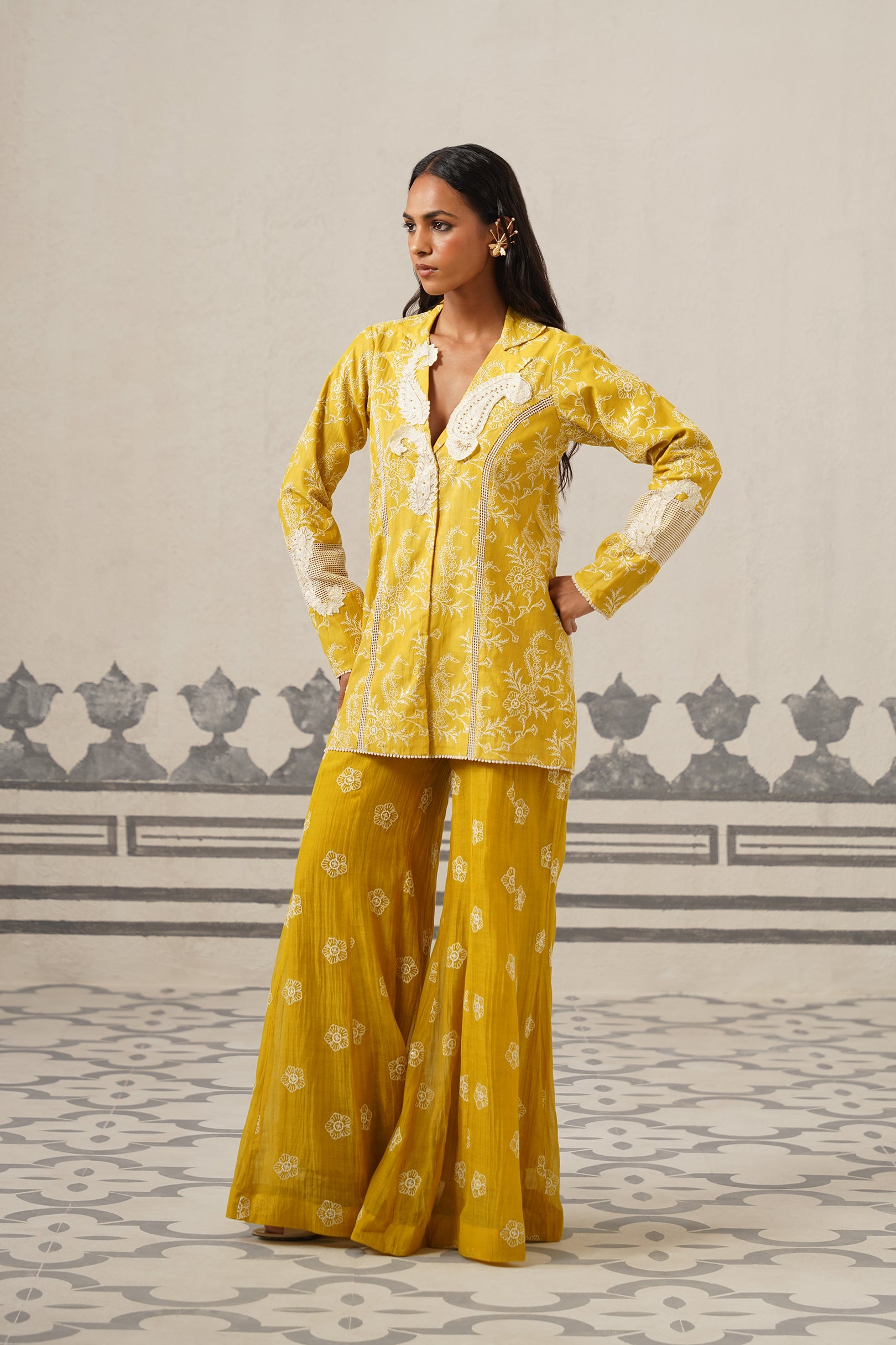 Vedika Muslin Embroidered Matching Set