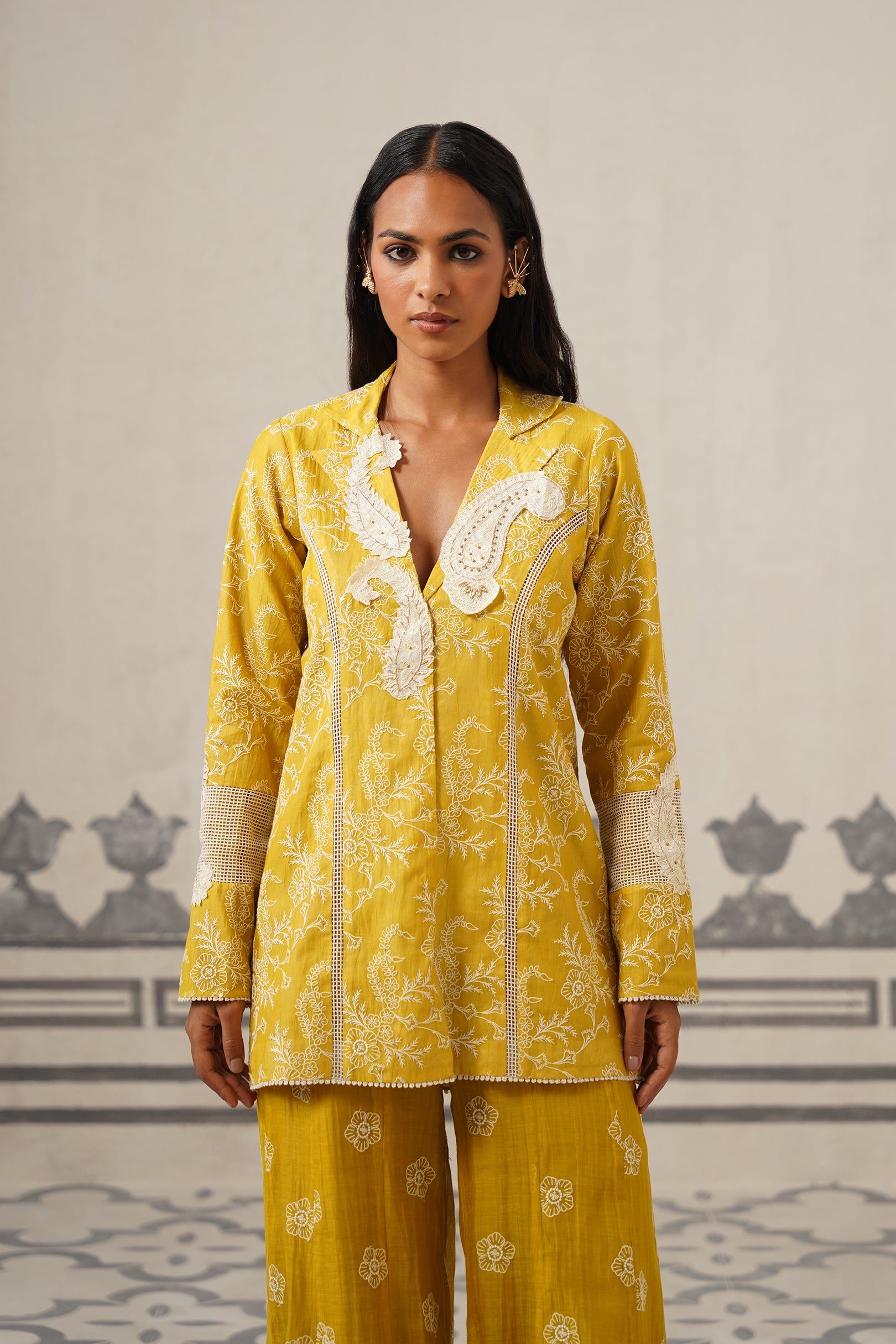 Vedika Muslin Embroidered Matching Set