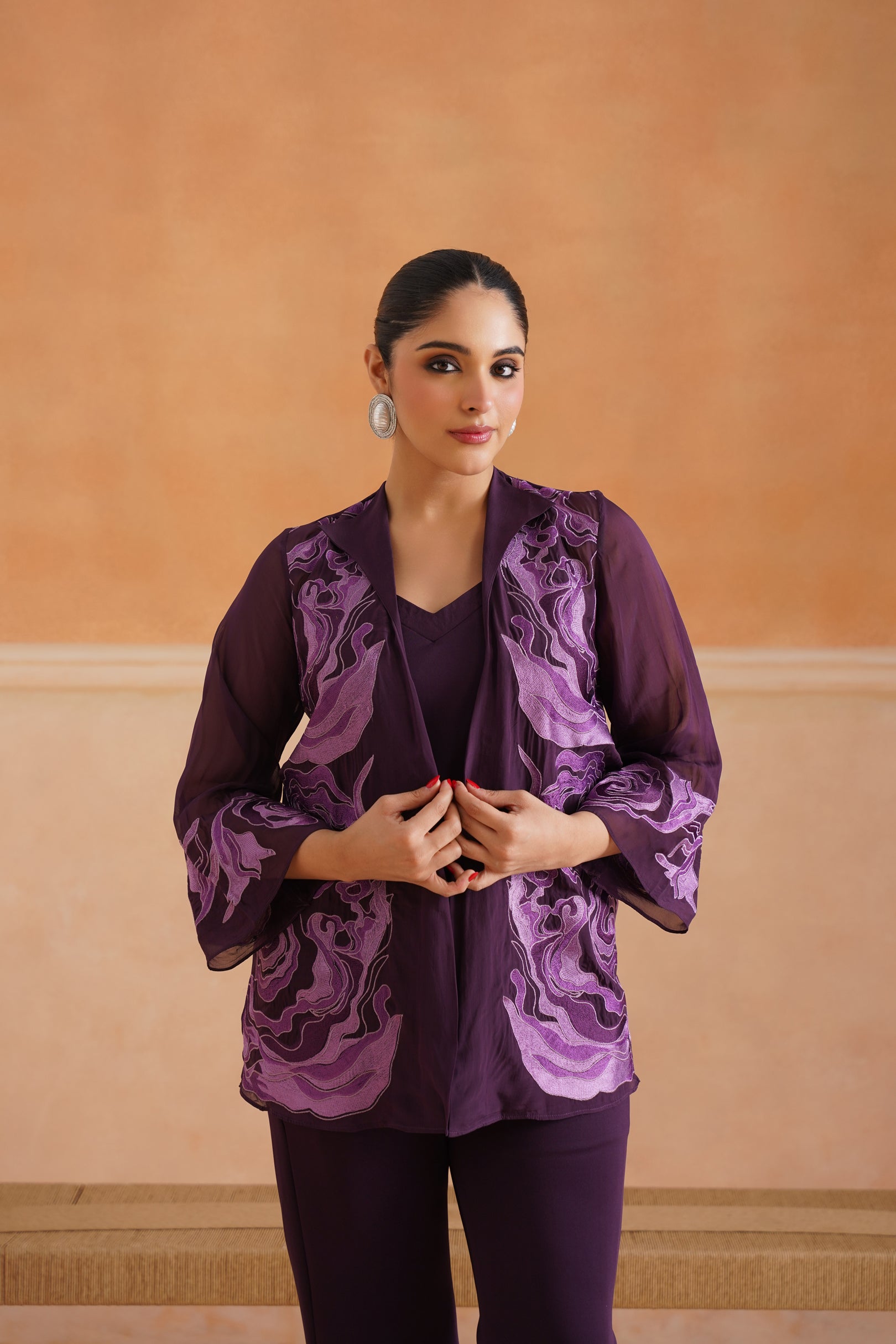 Linia Organza Embroidered Matching Set - Neetika Chopra