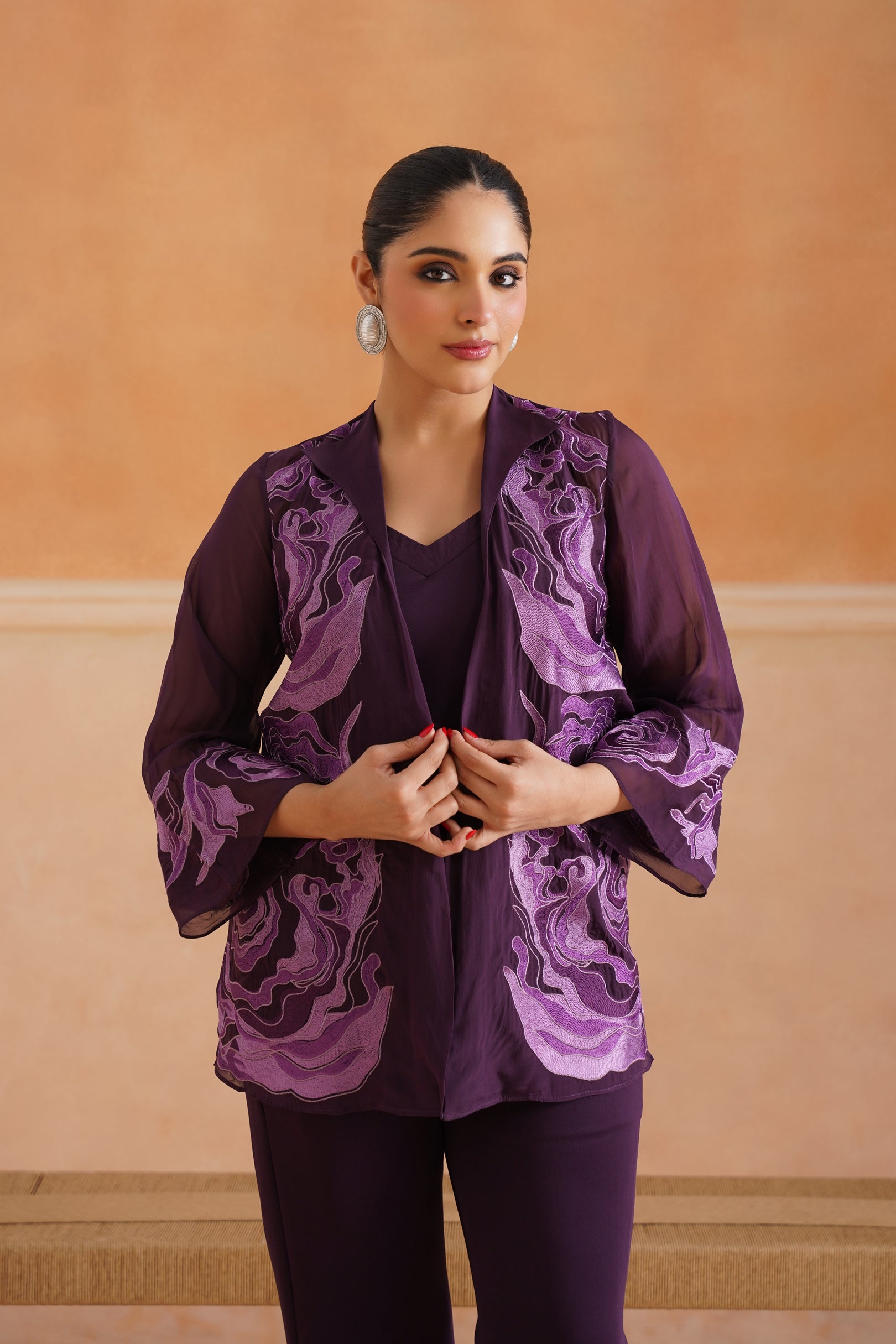 Linia Organza Embroidered Matching Set - Neetika Chopra