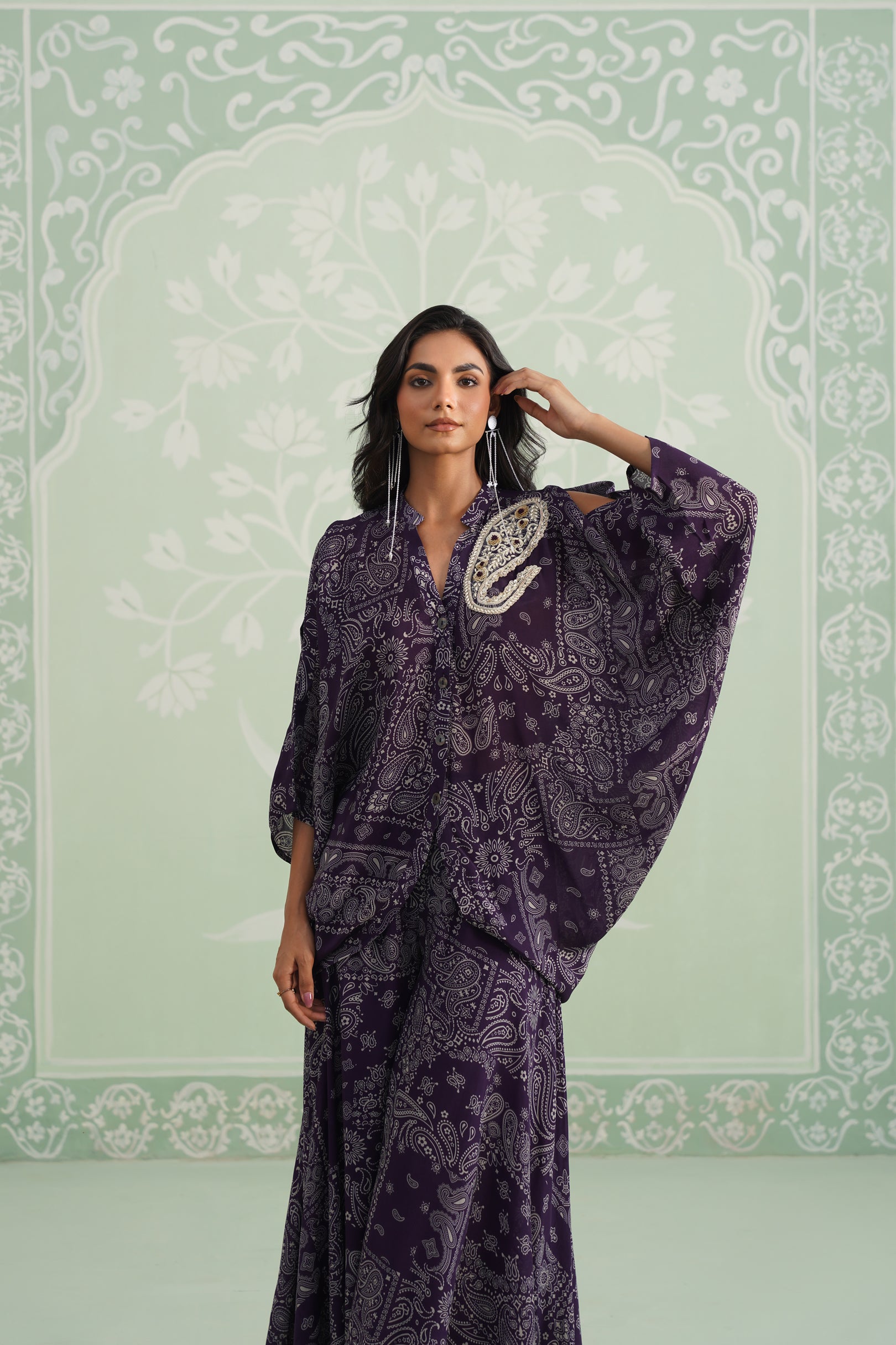 Itika Printed Crepe Sharara Set