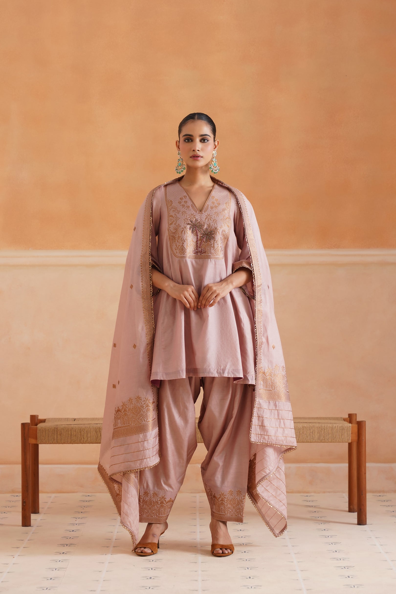 Debjani Hand Embroidered Matching Set - Neetika Chopra