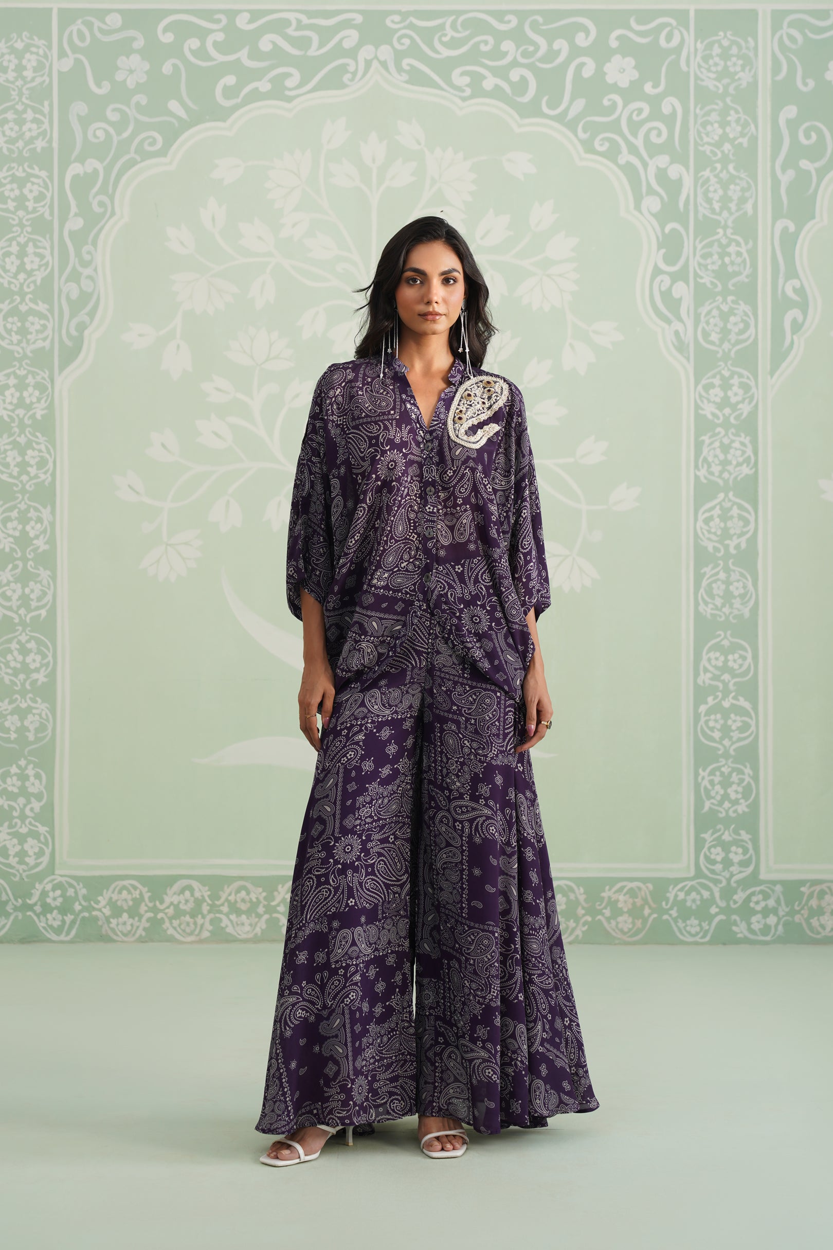 Itika Printed Crepe Sharara Set