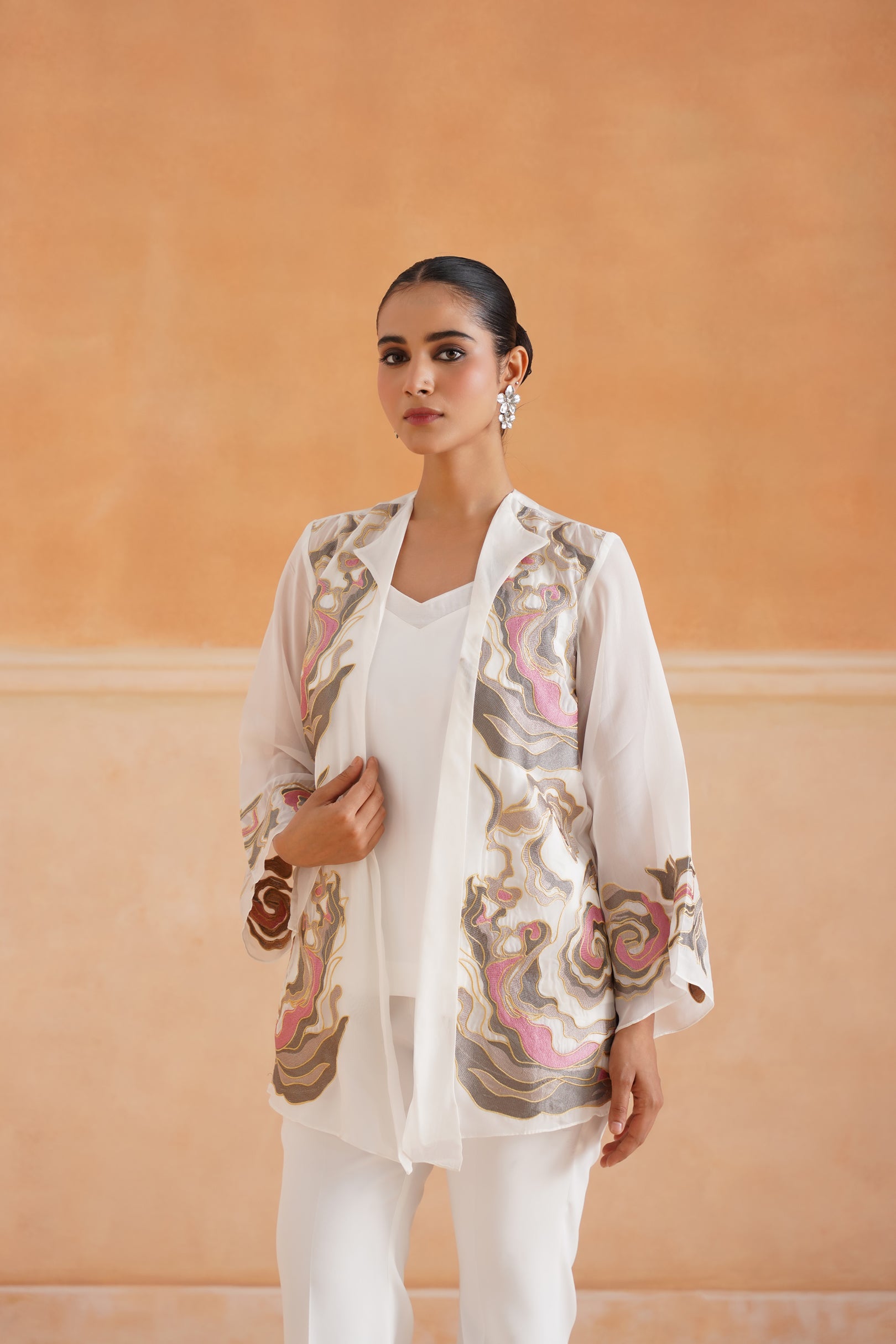 Barshn Organza Embroidered Matching Set - Neetika Chopra