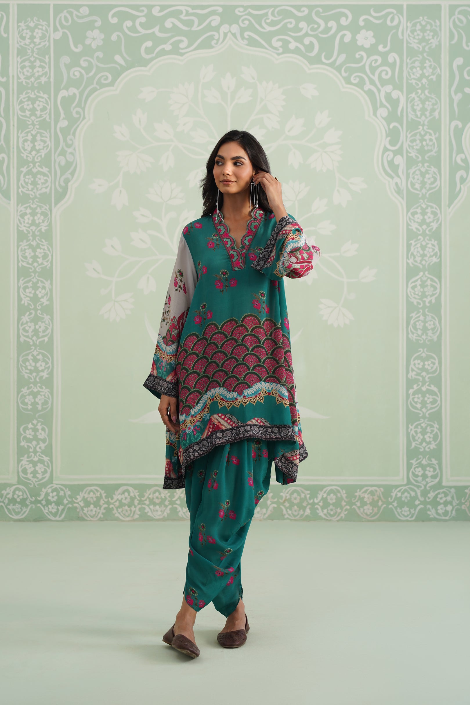 Meher Crepe Embroidered Matching Set