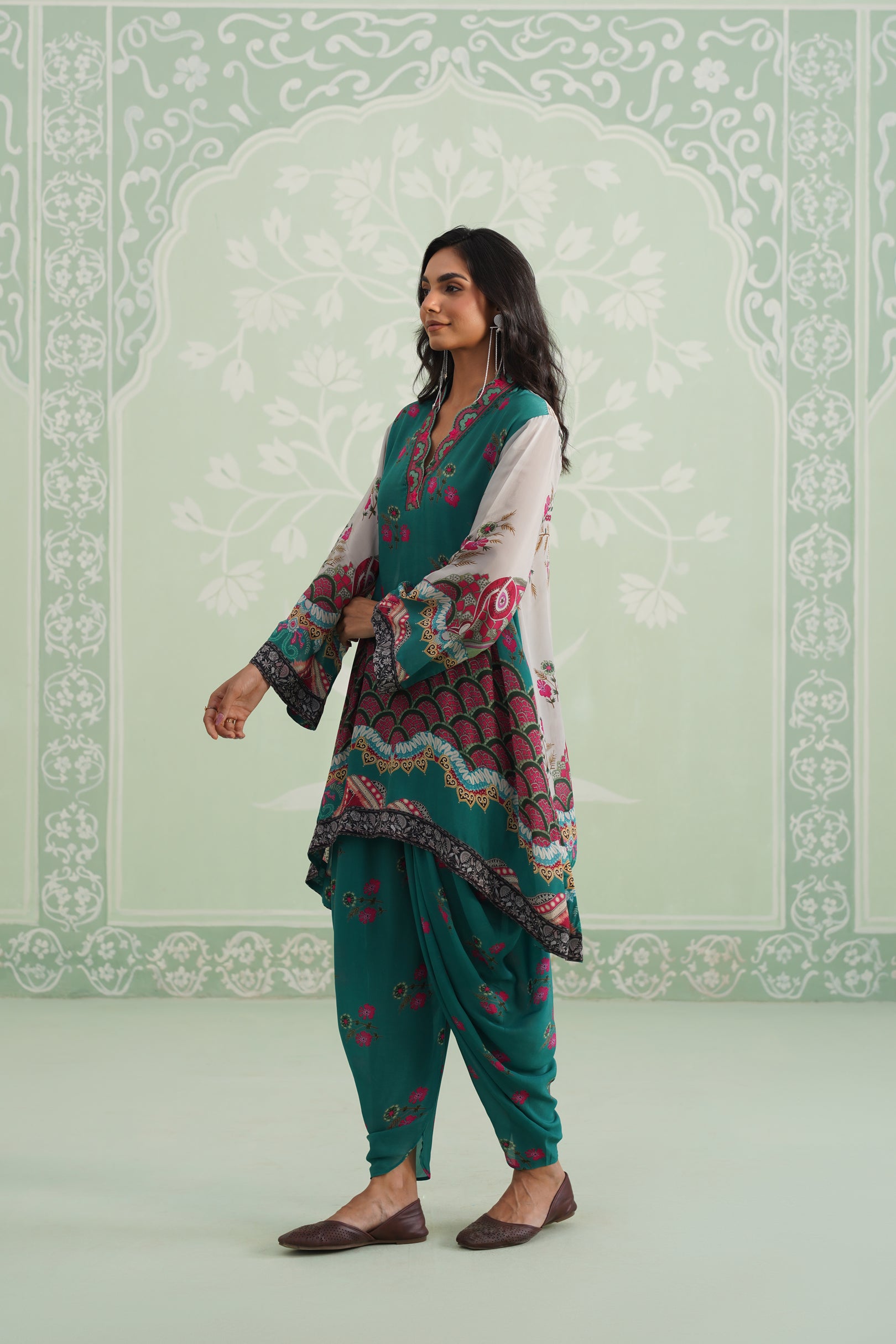 Meher Crepe Embroidered Matching Set