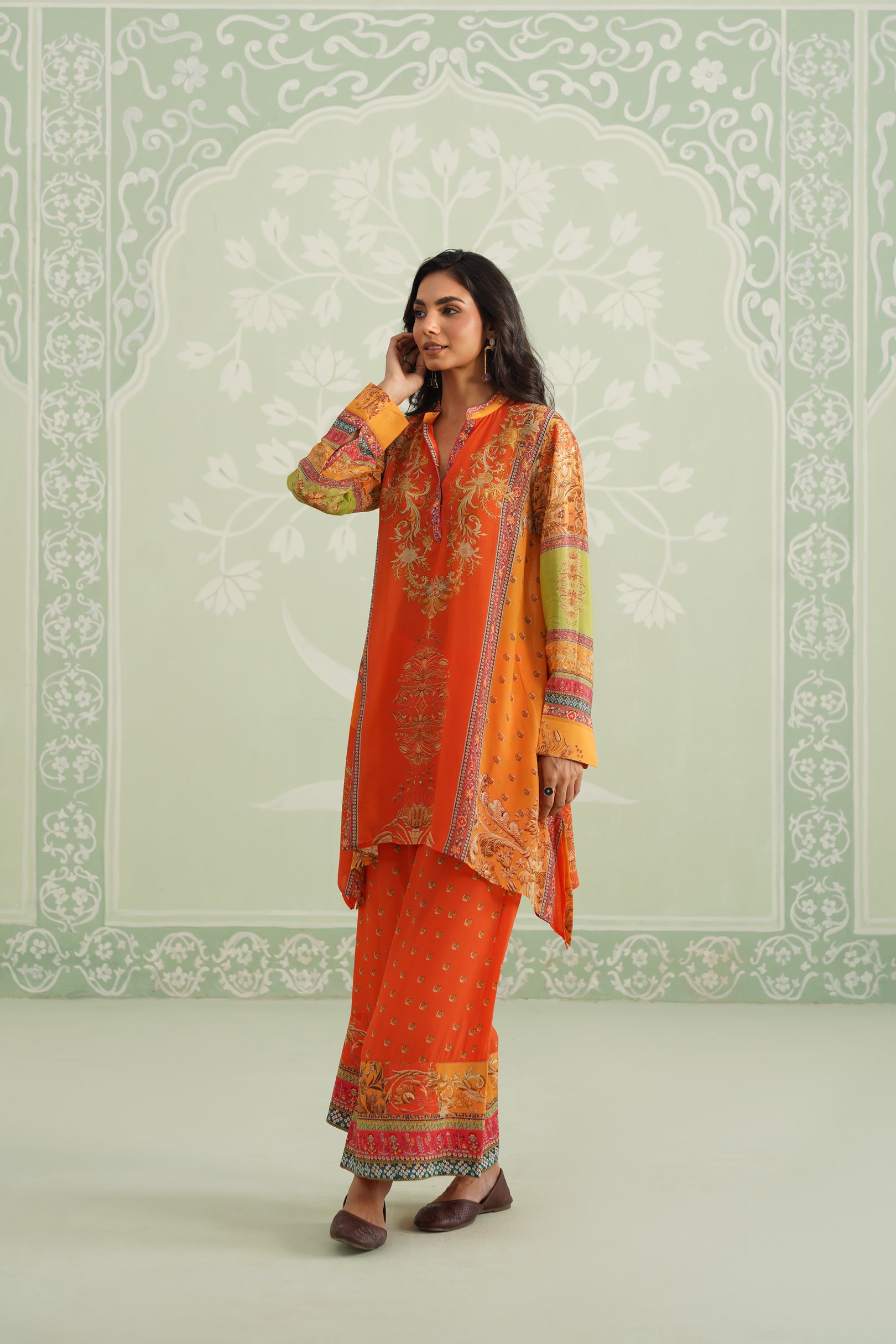 Awali Printed Crepe Matching Set