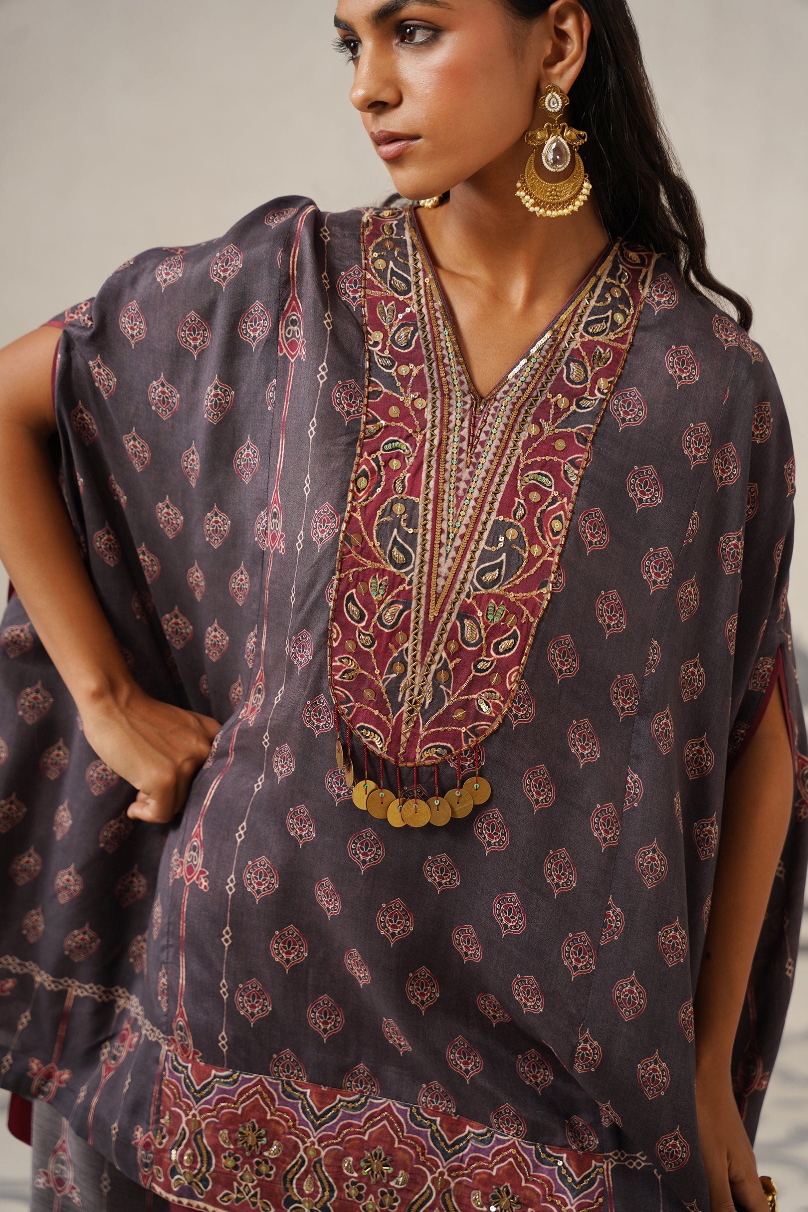 Sameera Muslin Printed Embroidered Matching Set