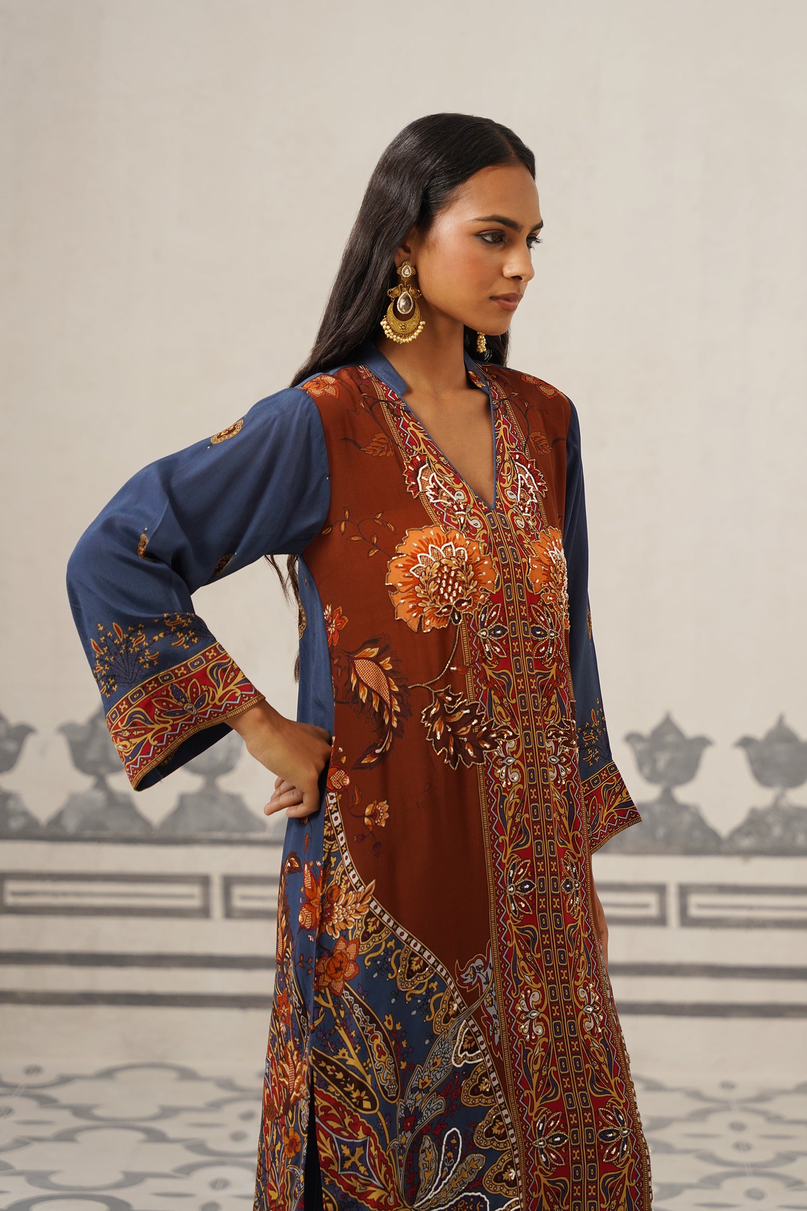 Veera Crepe Printed Suit Set