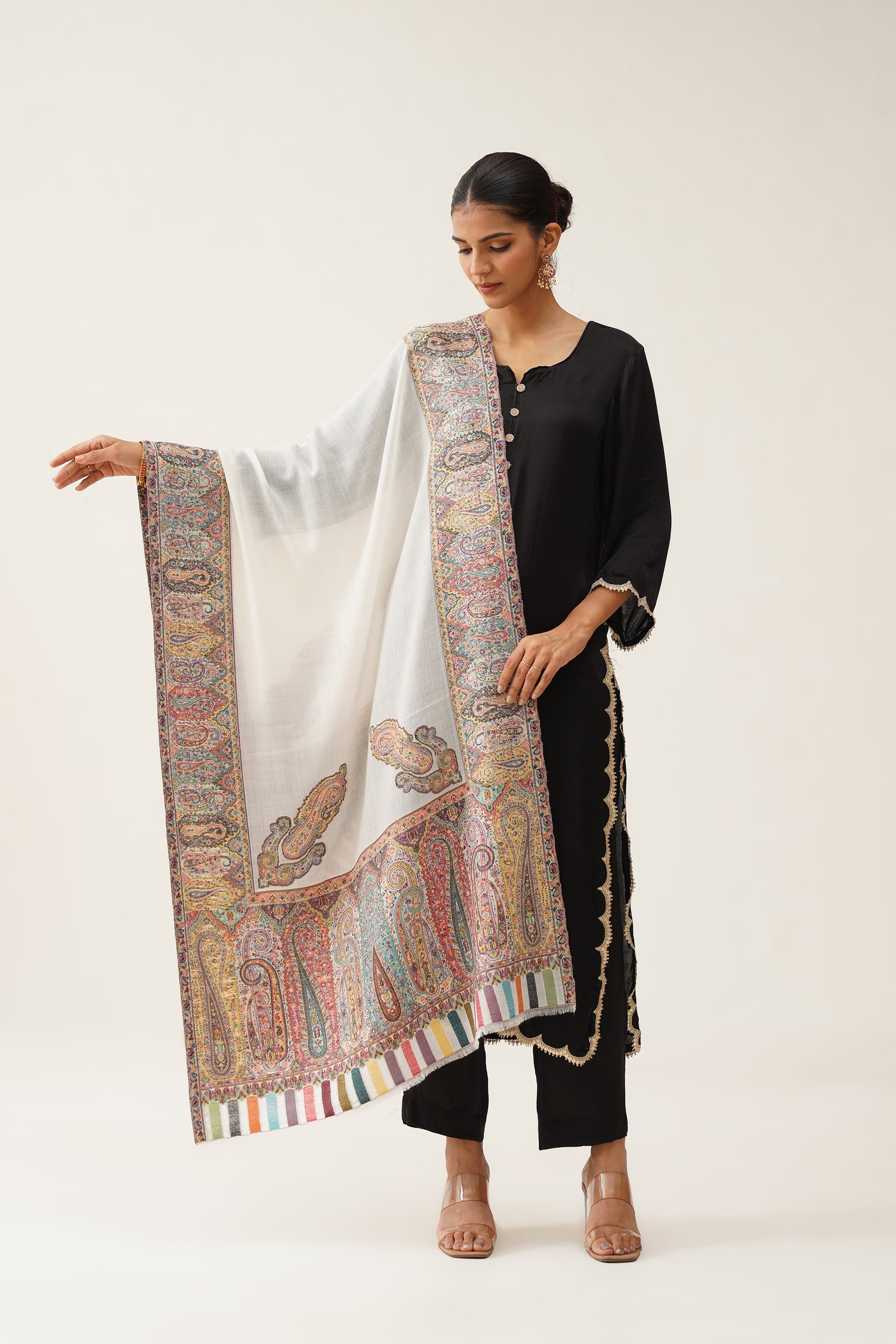 Nusrat Kaani Woollen Shawl - Neetika Chopra
