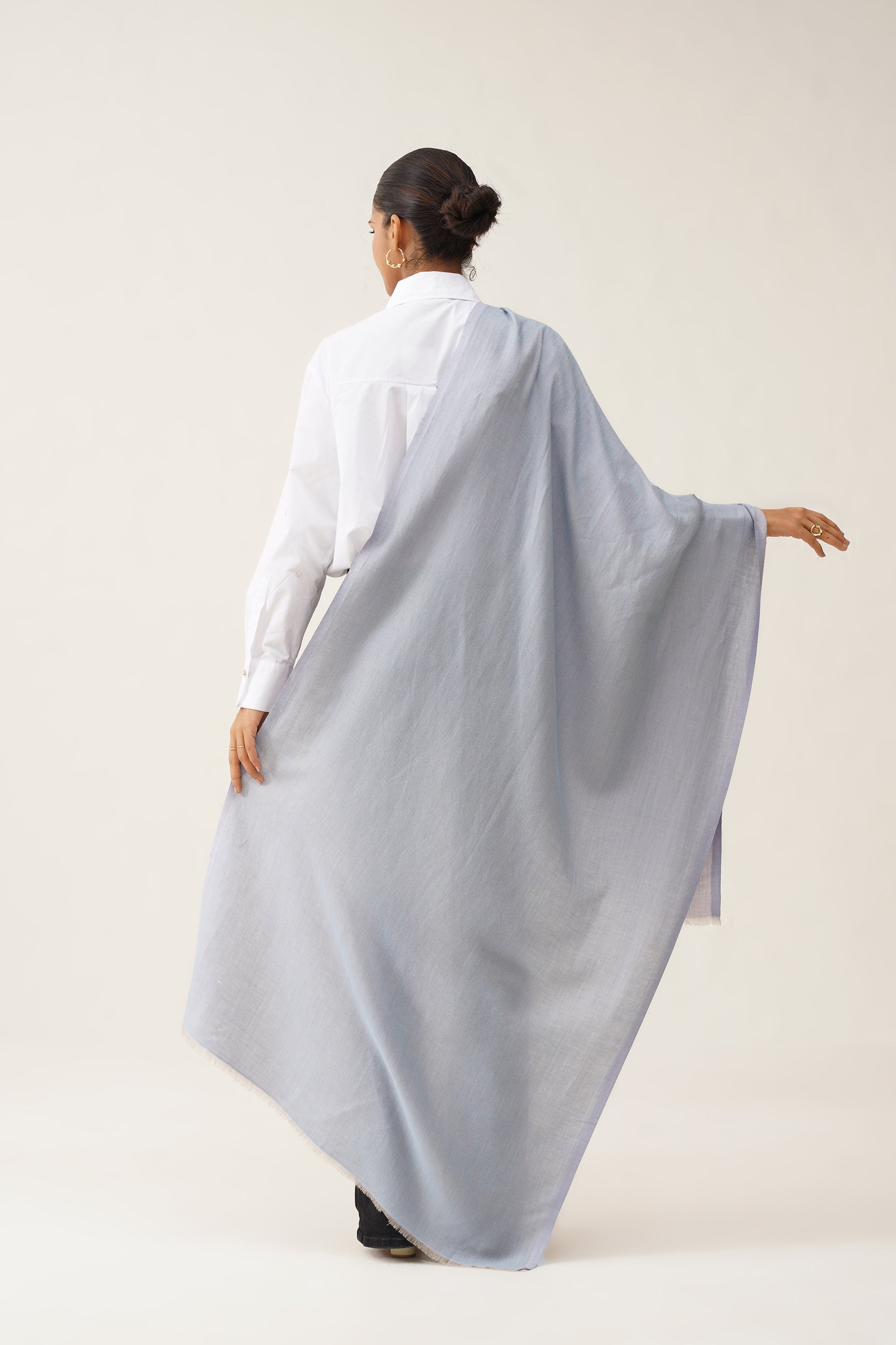 Light Blue Moonlight Stole - Neetika Chopra