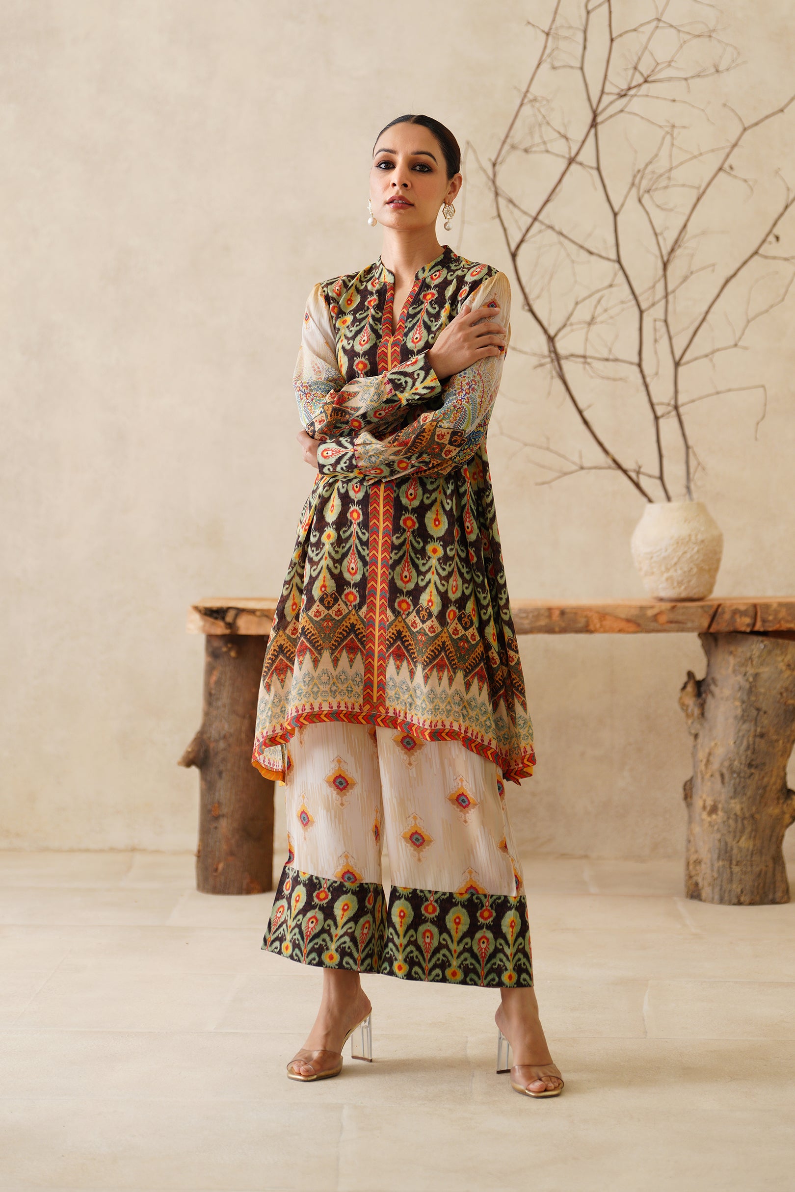 Azira Crepe Printed Matching Set - Neetika Chopra