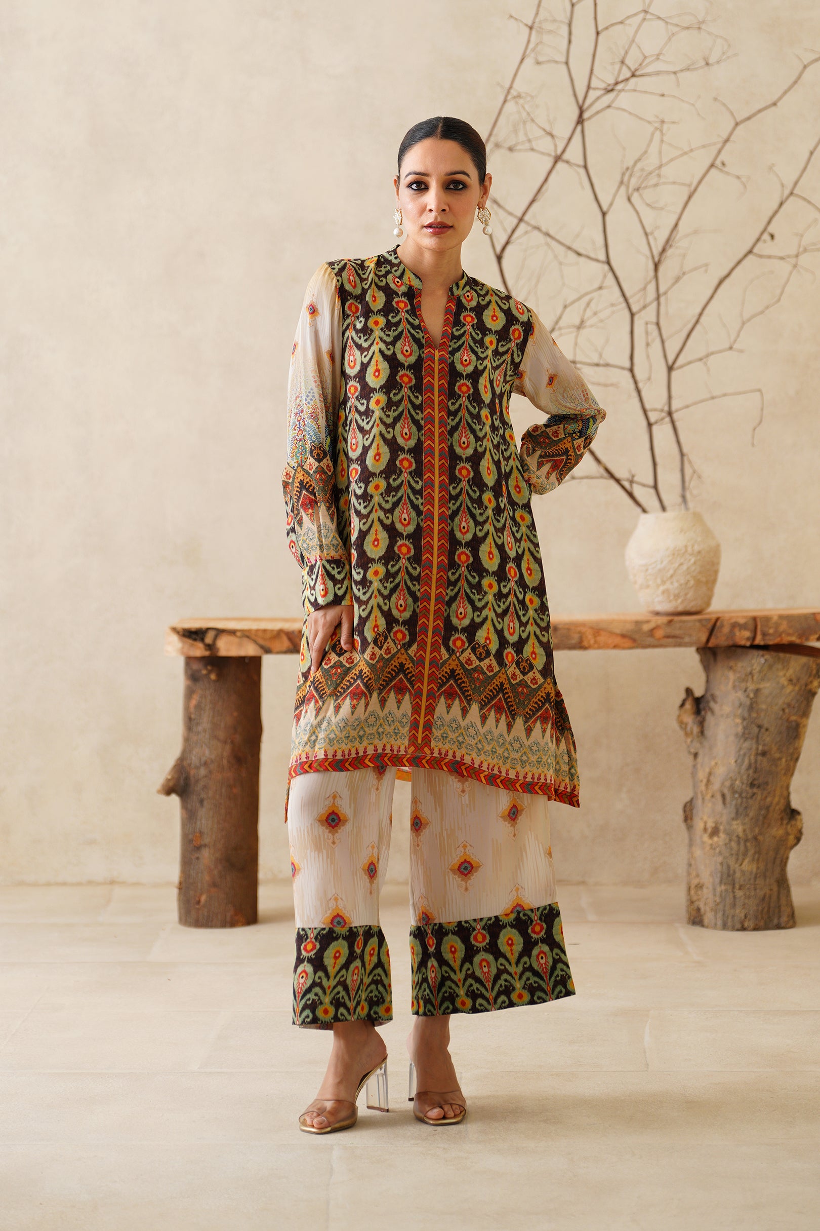 Azira Crepe Printed Matching Set - Neetika Chopra