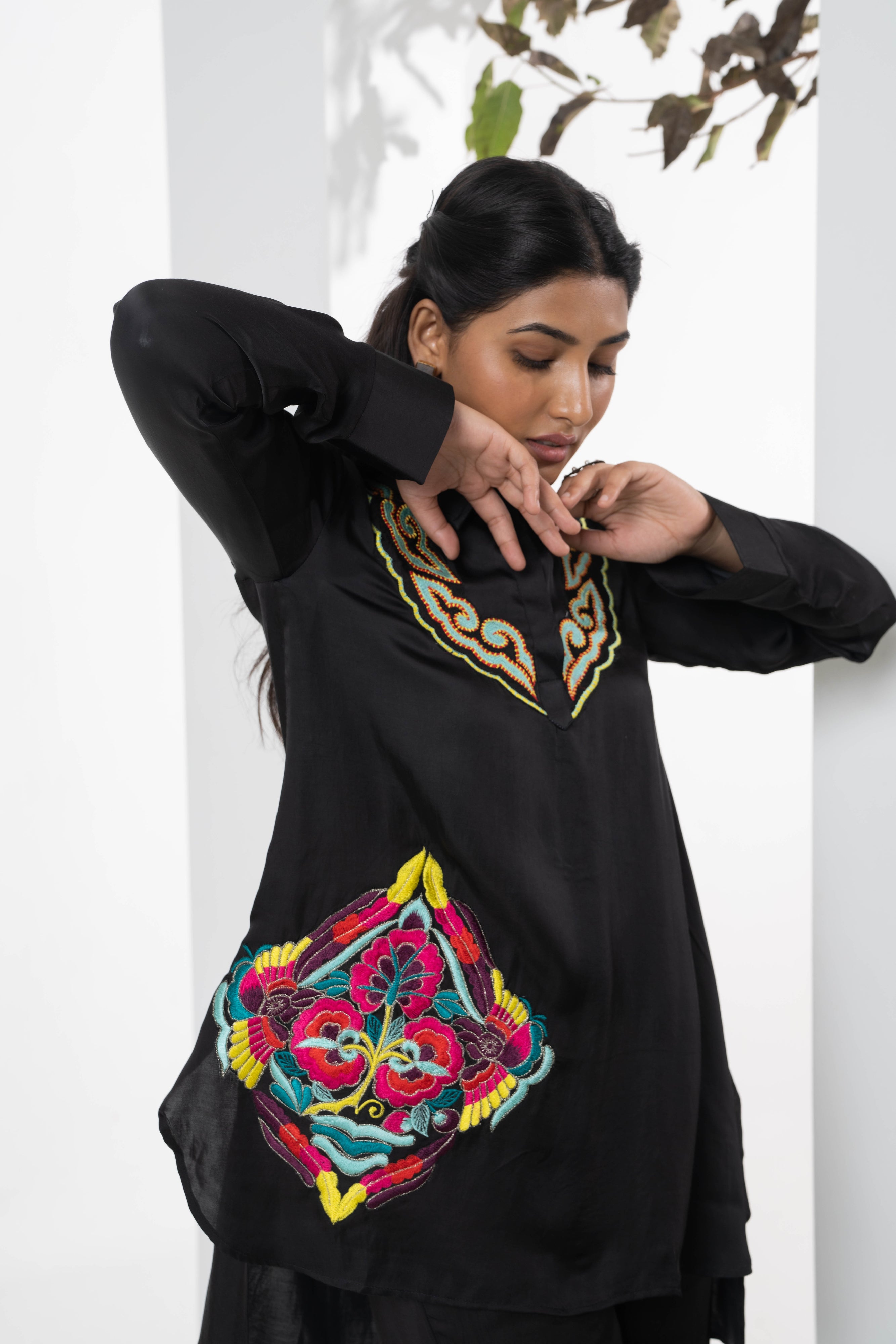 Chinar Satin Co-ord Set - Neetika Chopra