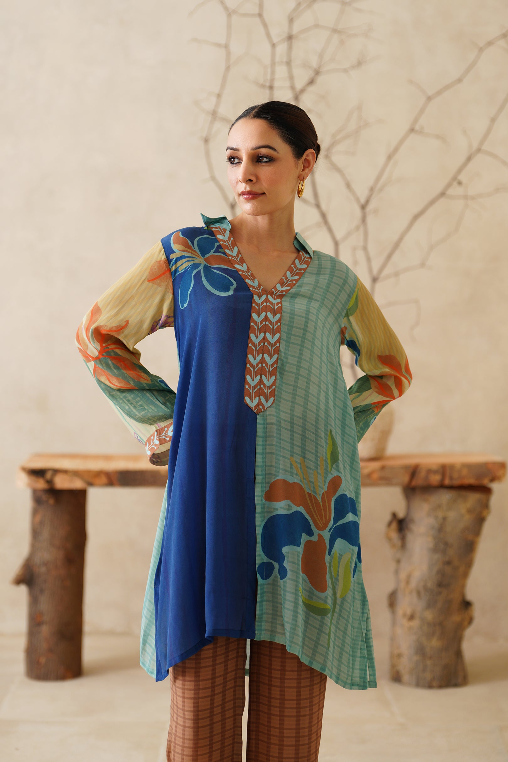 Elaya Crepe Printed Matching Set - Neetika Chopra