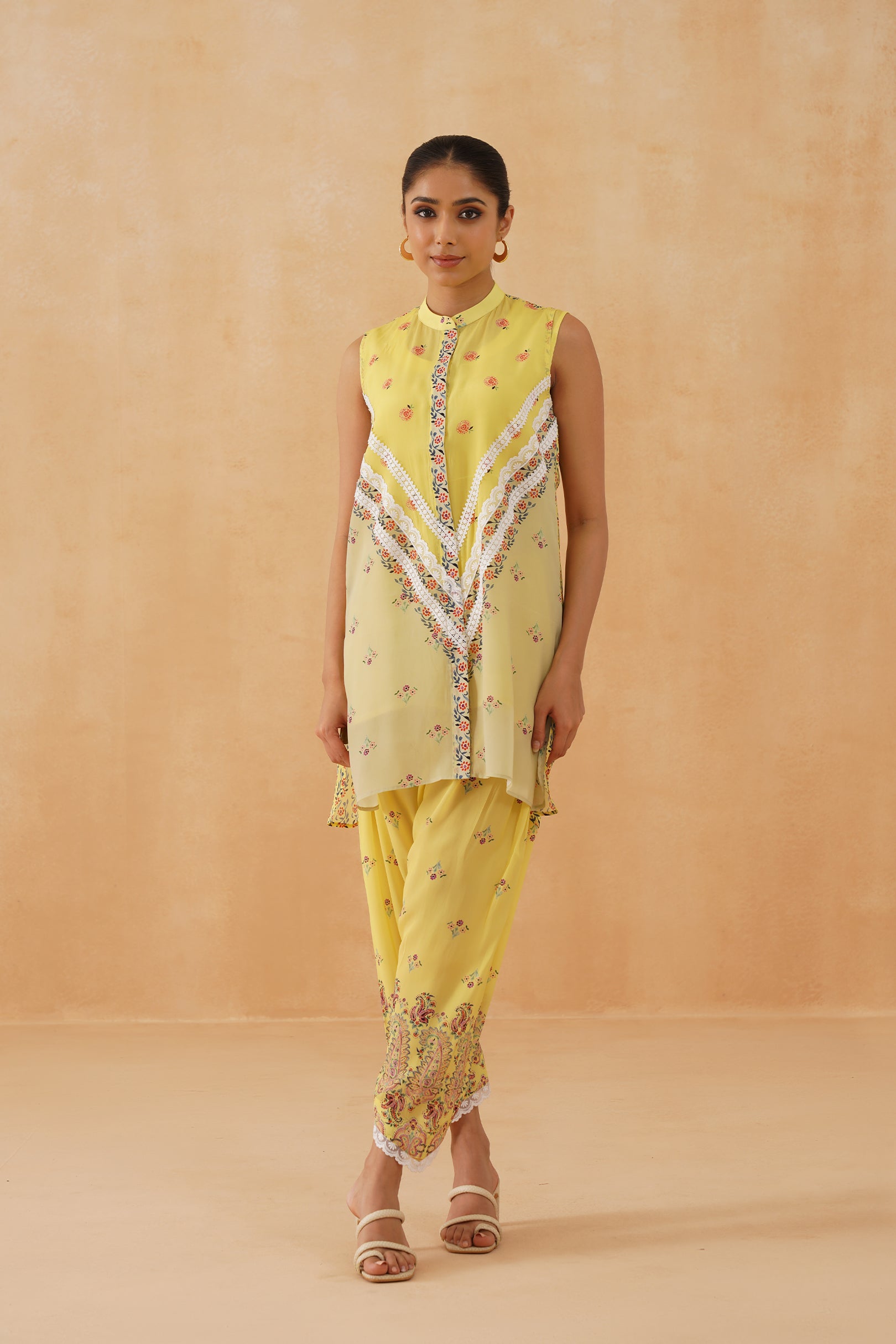 Heer Printed Crepe Matching set - Neetika Chopra