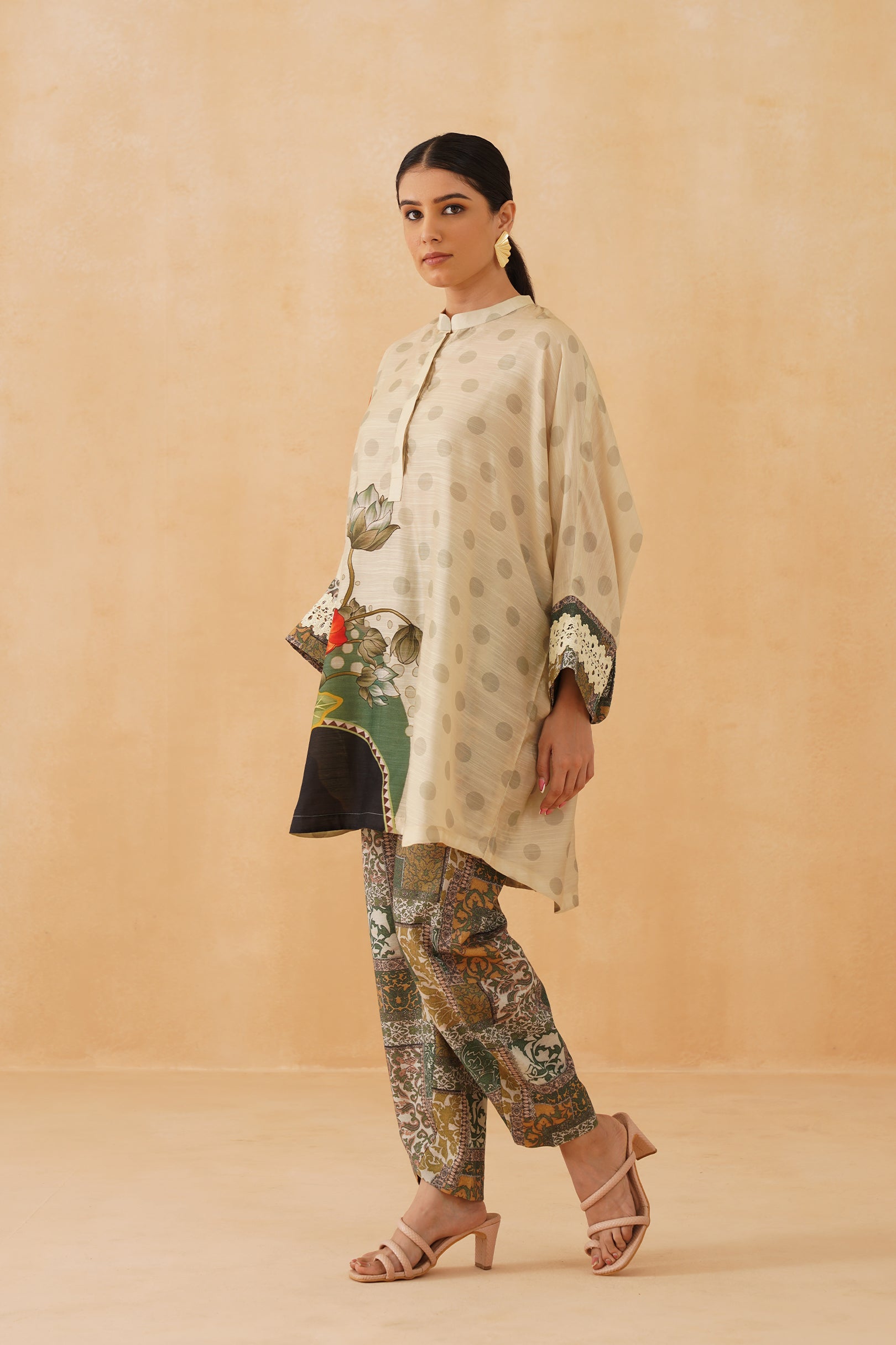 Iris Linen Crepe Matching Set - Neetika Chopra