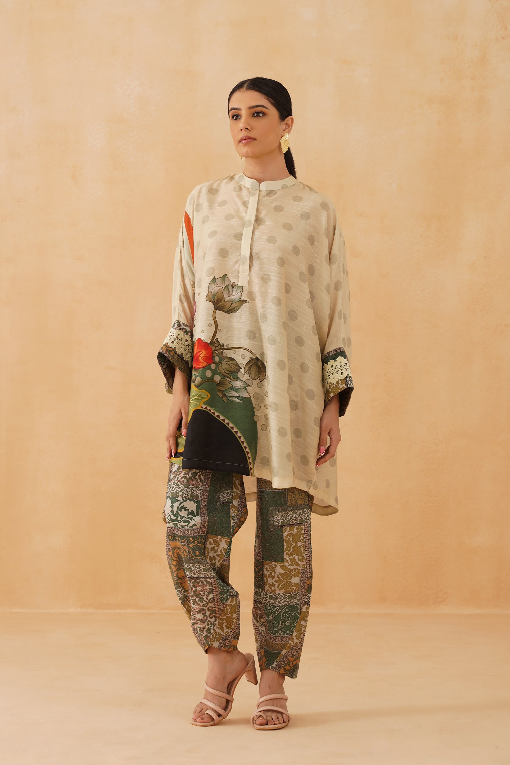 Iris Linen Crepe Matching Set - Neetika Chopra
