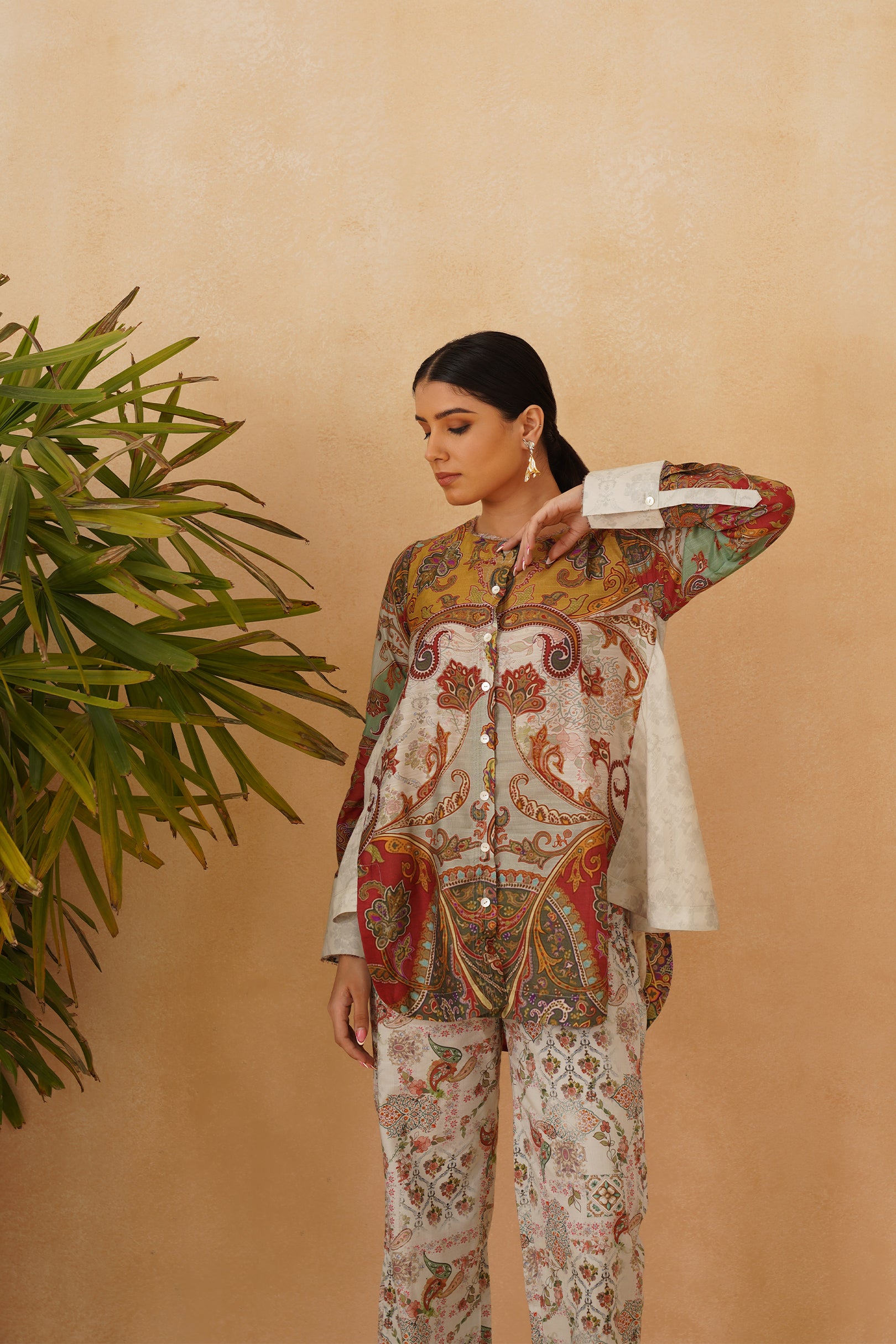 Labina Linen Crepe Matching Set - Neetika Chopra