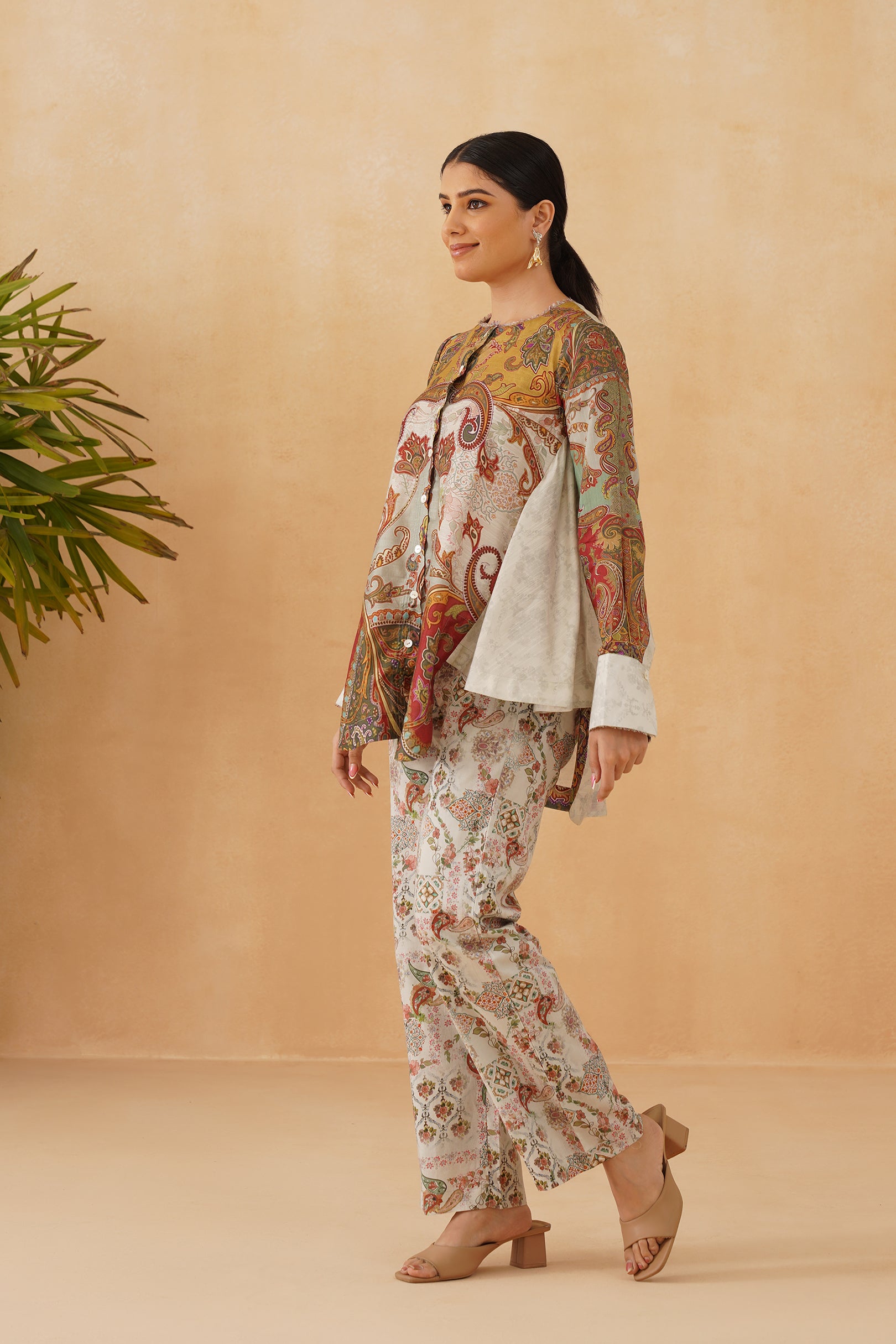 Labina Linen Crepe Matching Set - Neetika Chopra
