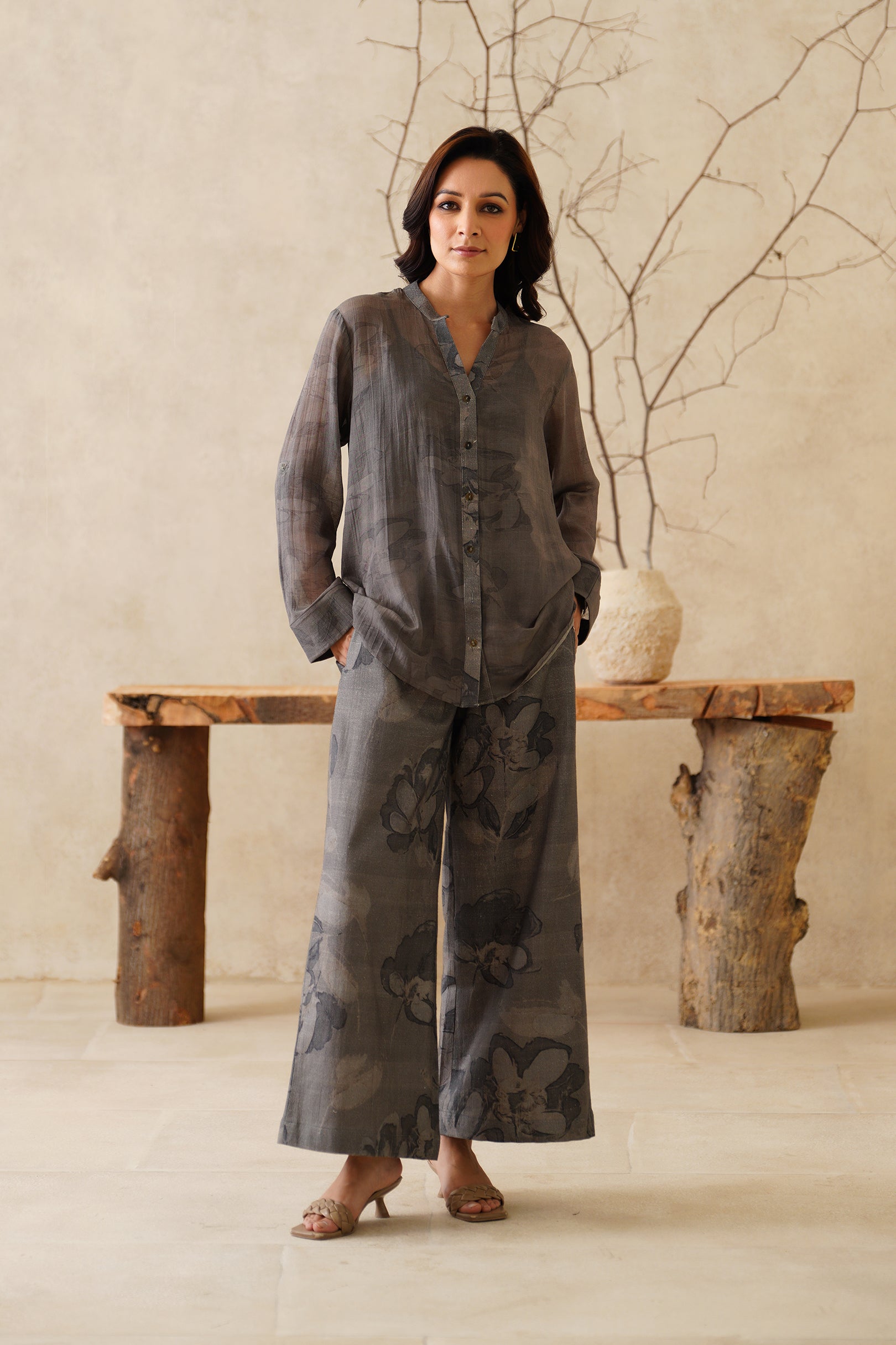 Leher Mul Chanderi Printed Matching Set - Neetika Chopra