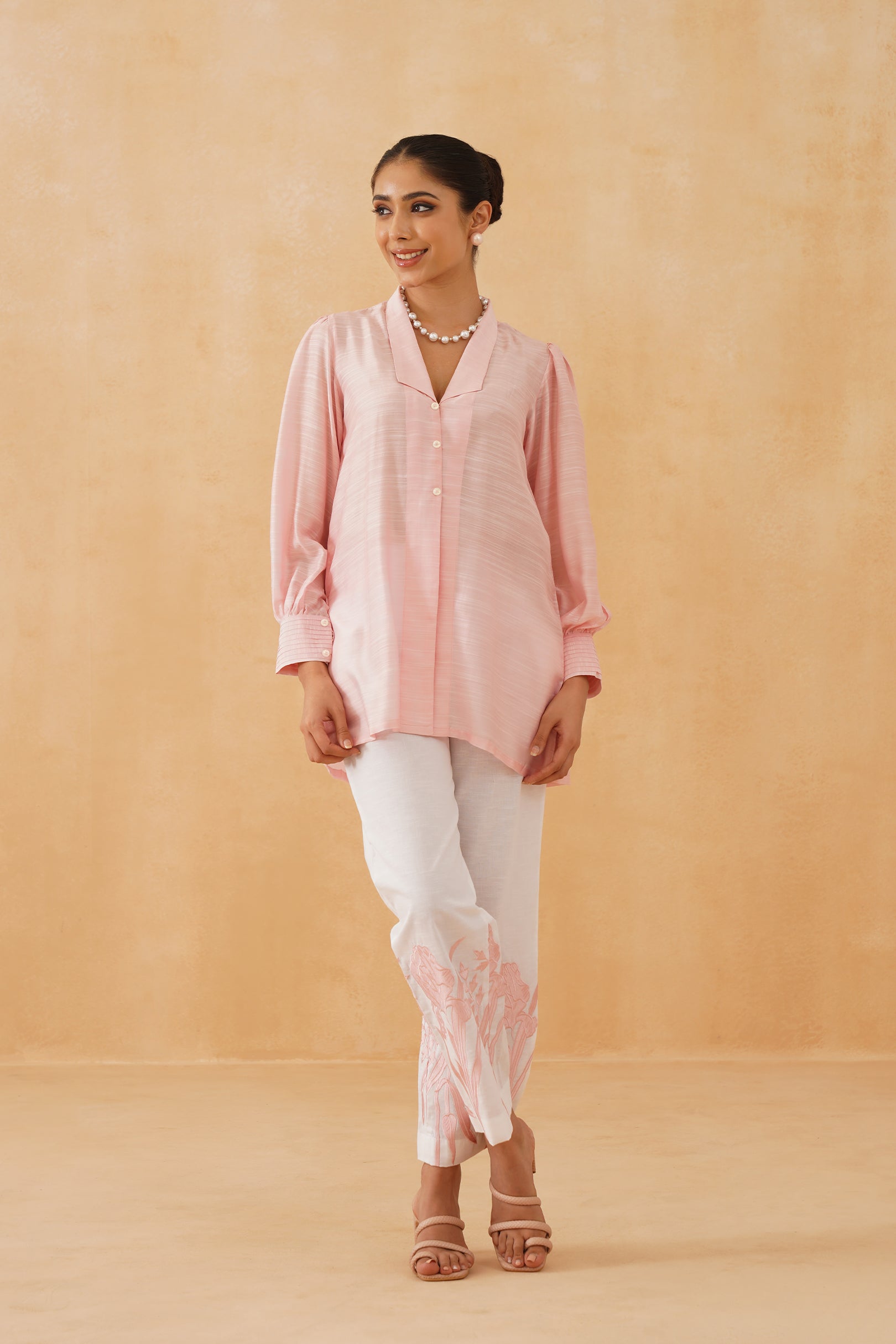 Lily Linen Crepe Matching Set - Neetika Chopra