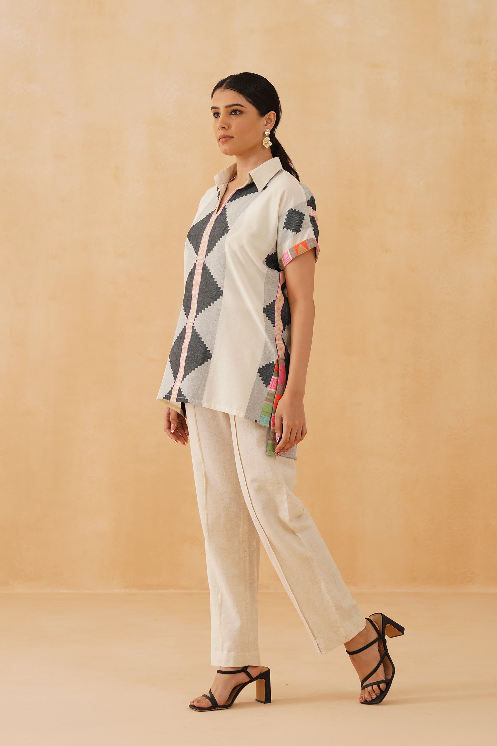 Neon Brick Cotton Matching Set - Neetika Chopra