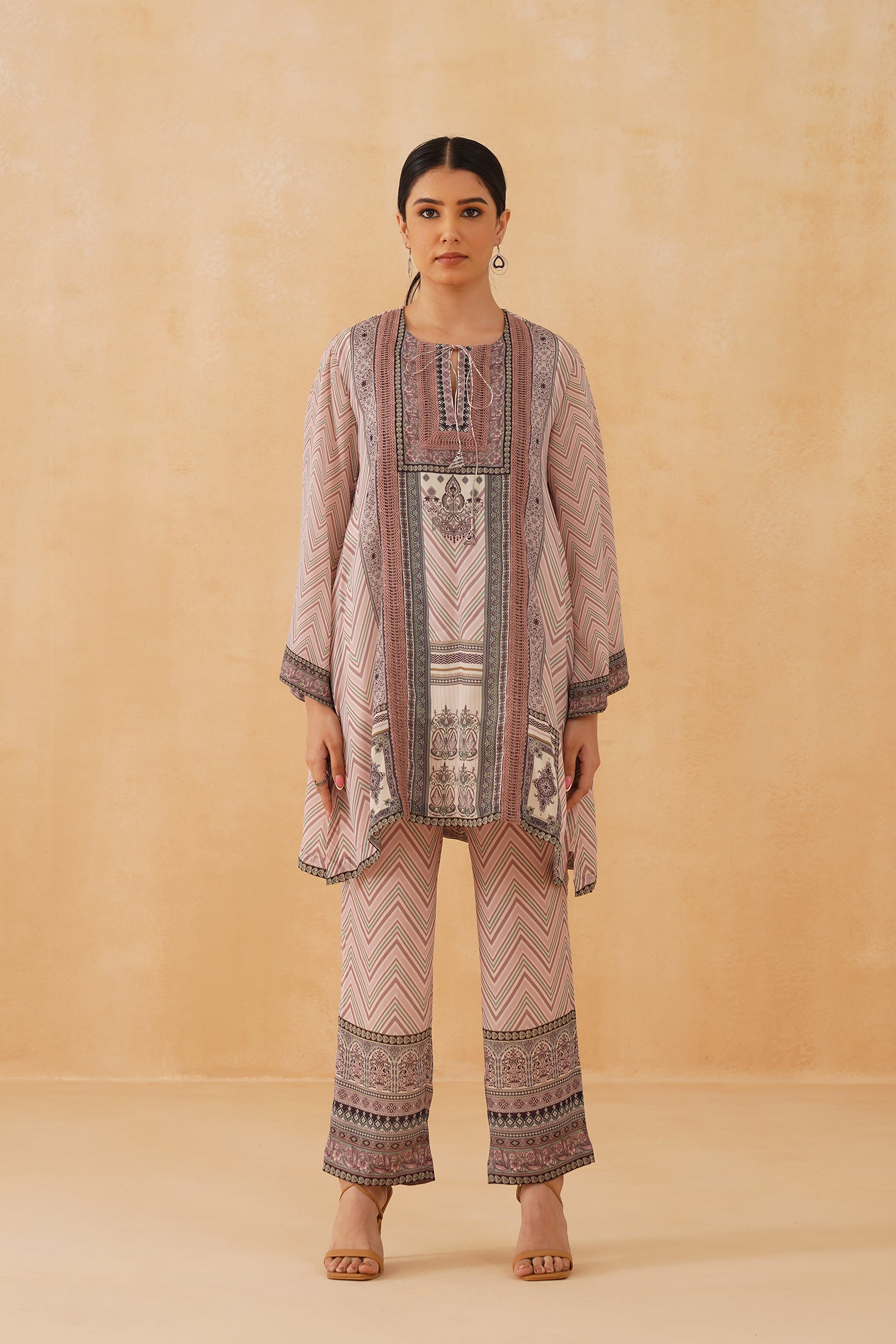 Sarva Printed Crepe Matching Set - Neetika Chopra