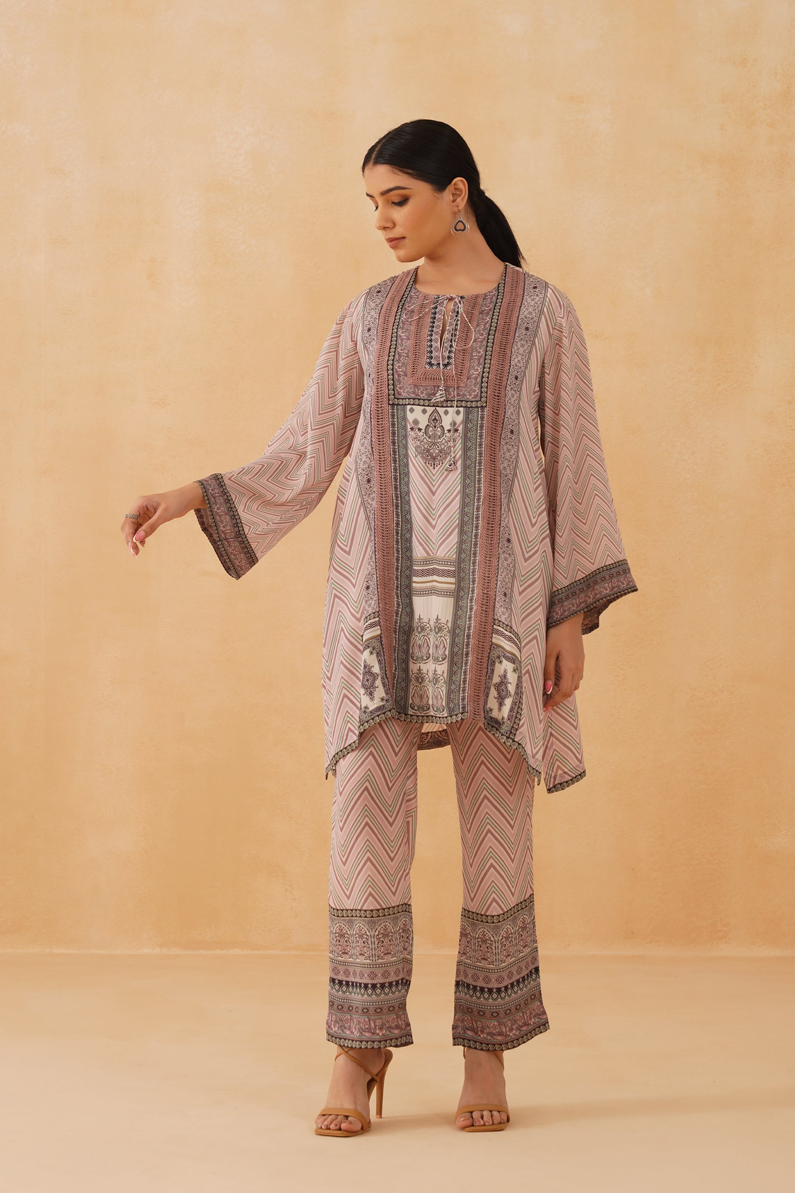 Sarva Printed Crepe Matching Set - Neetika Chopra