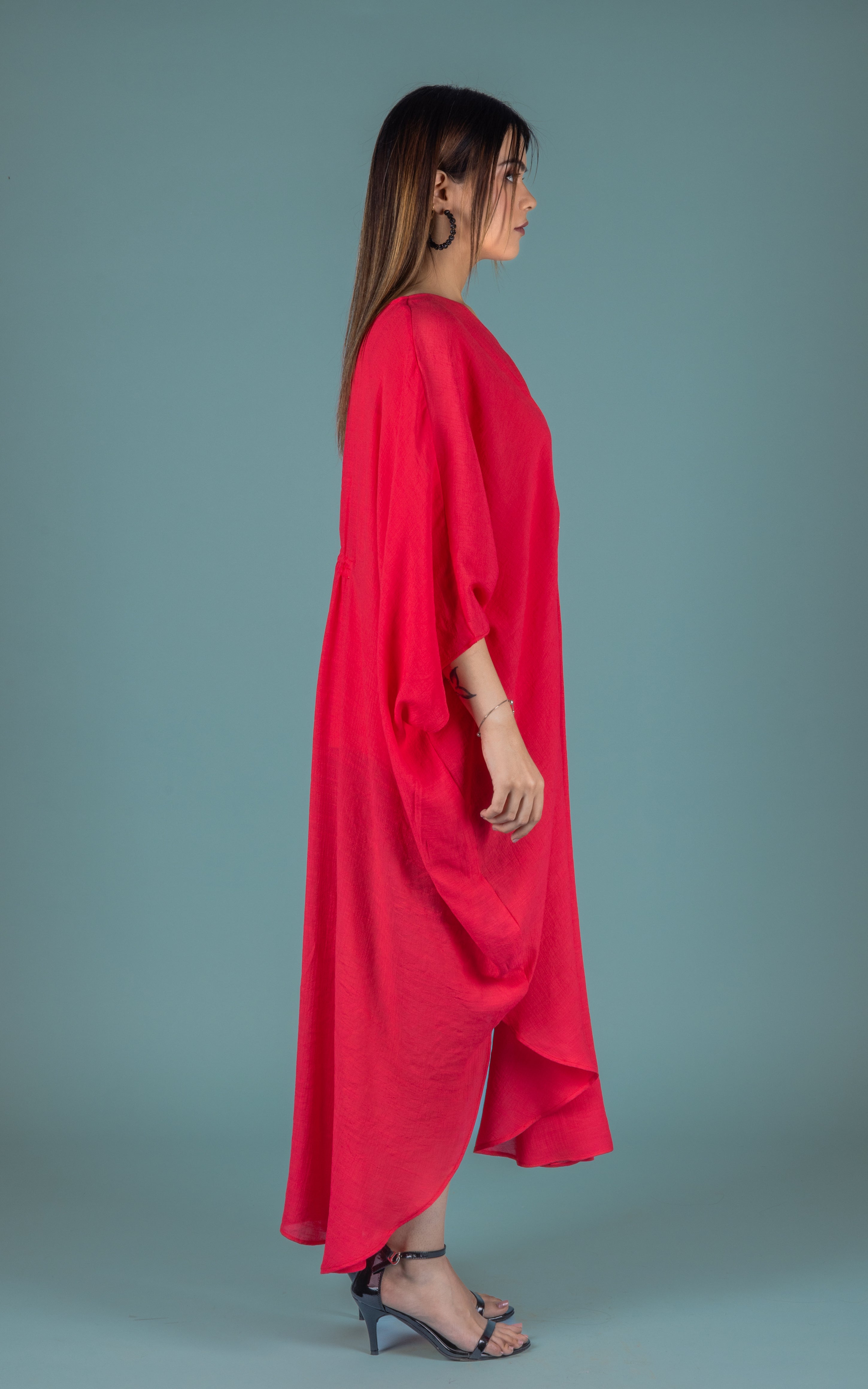 Hot Coral Dress - Neetika Chopra
