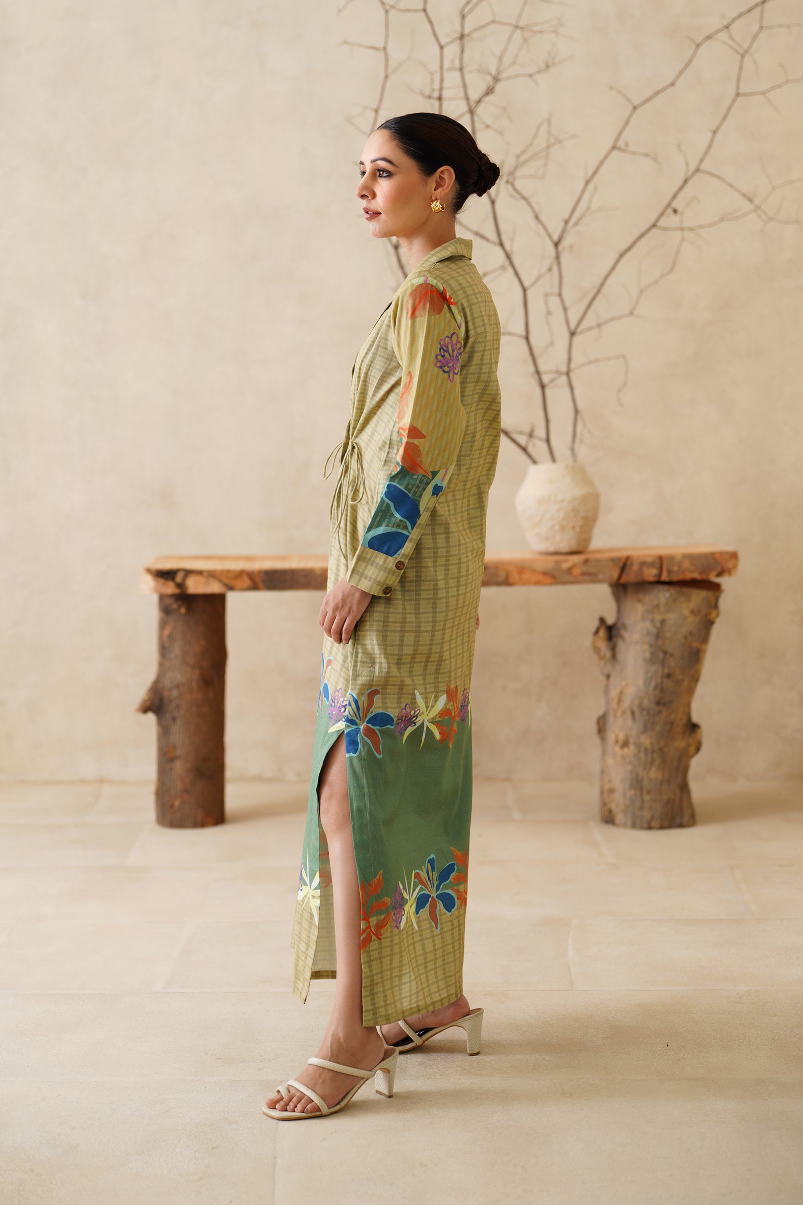 Parizad Cotton Flex Printed Dress - Neetika Chopra