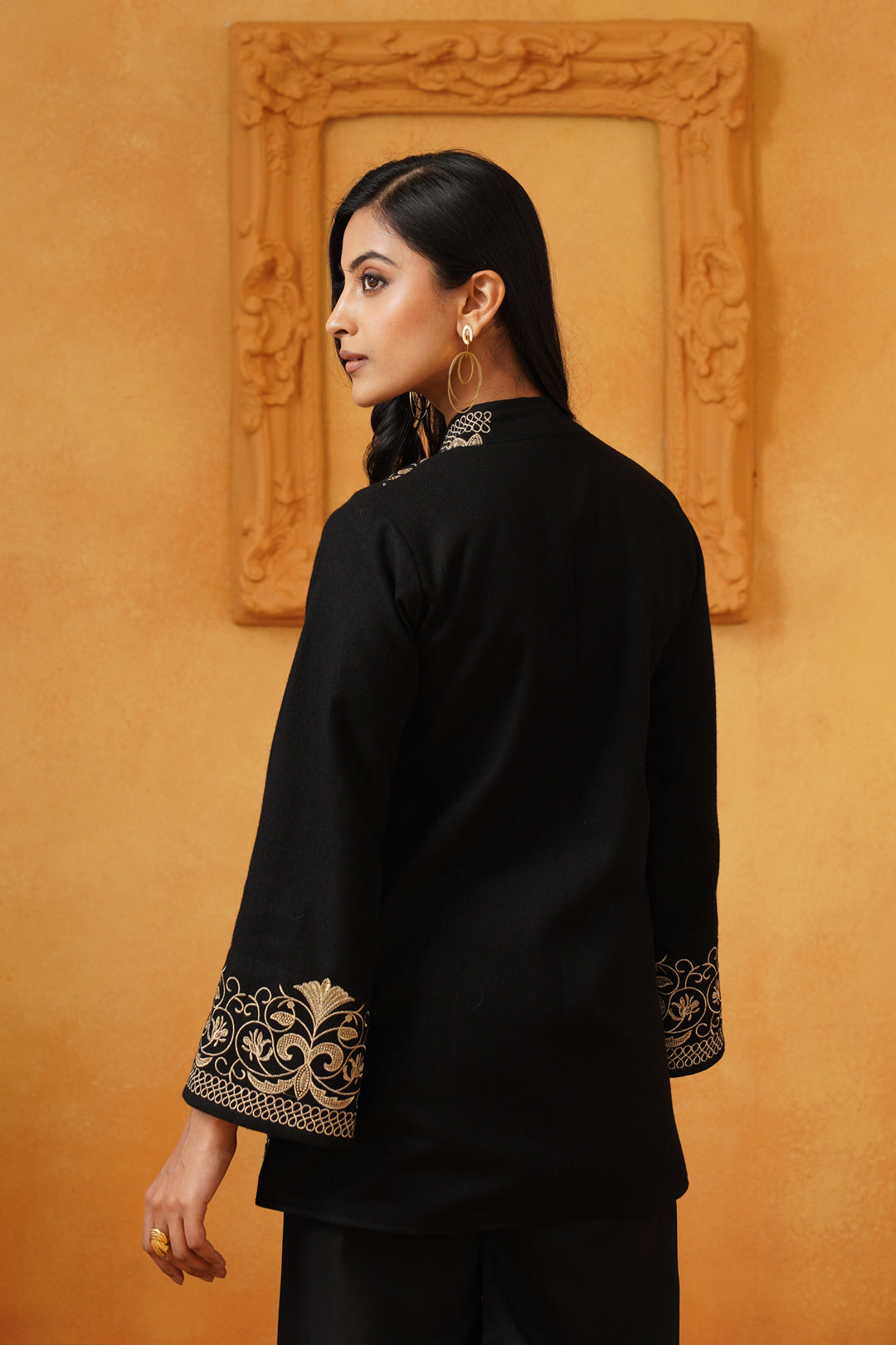 Madhika Tweed Embroidered Only Jacket - Neetika Chopra