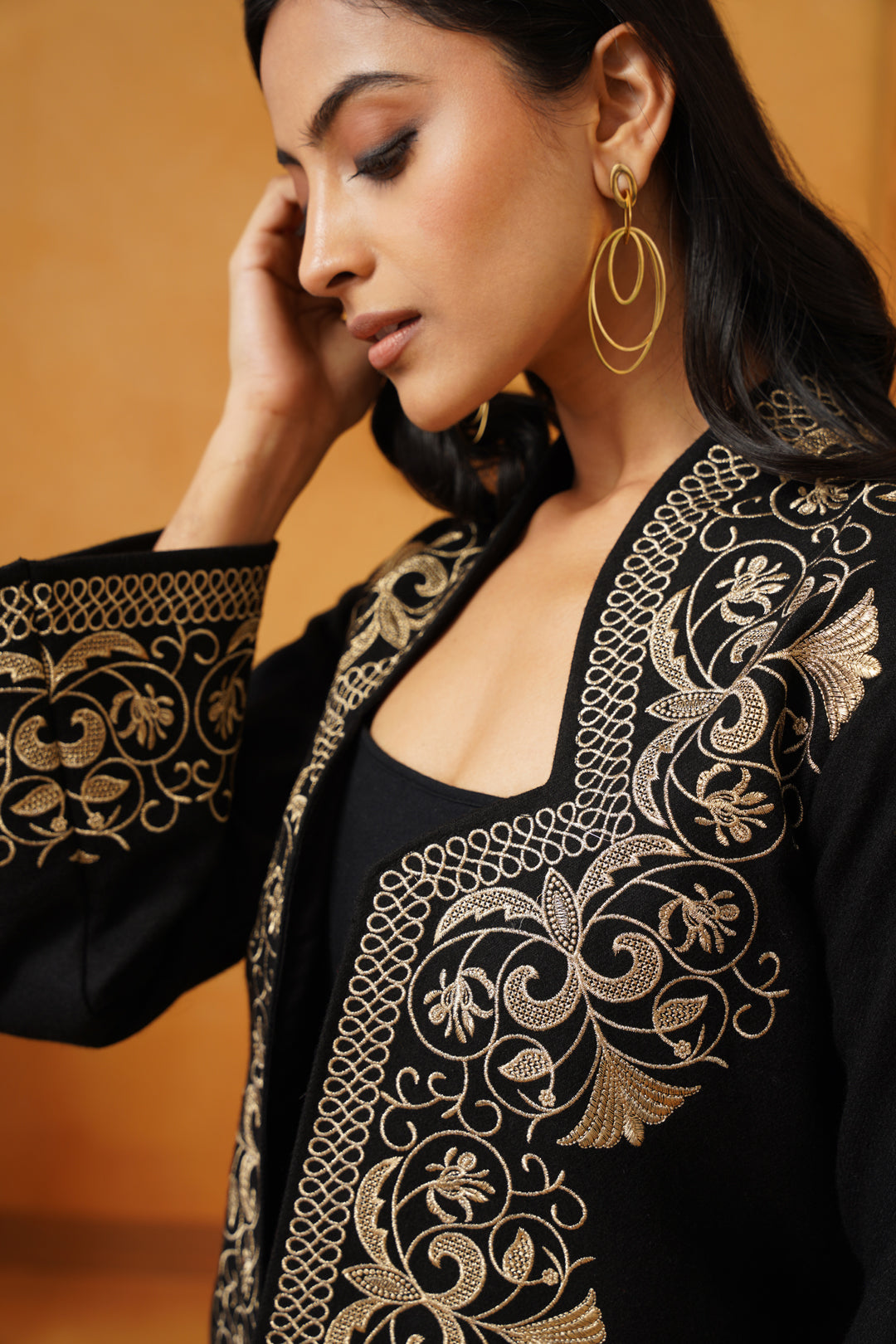 Madhika Tweed Embroidered Only Jacket - Neetika Chopra