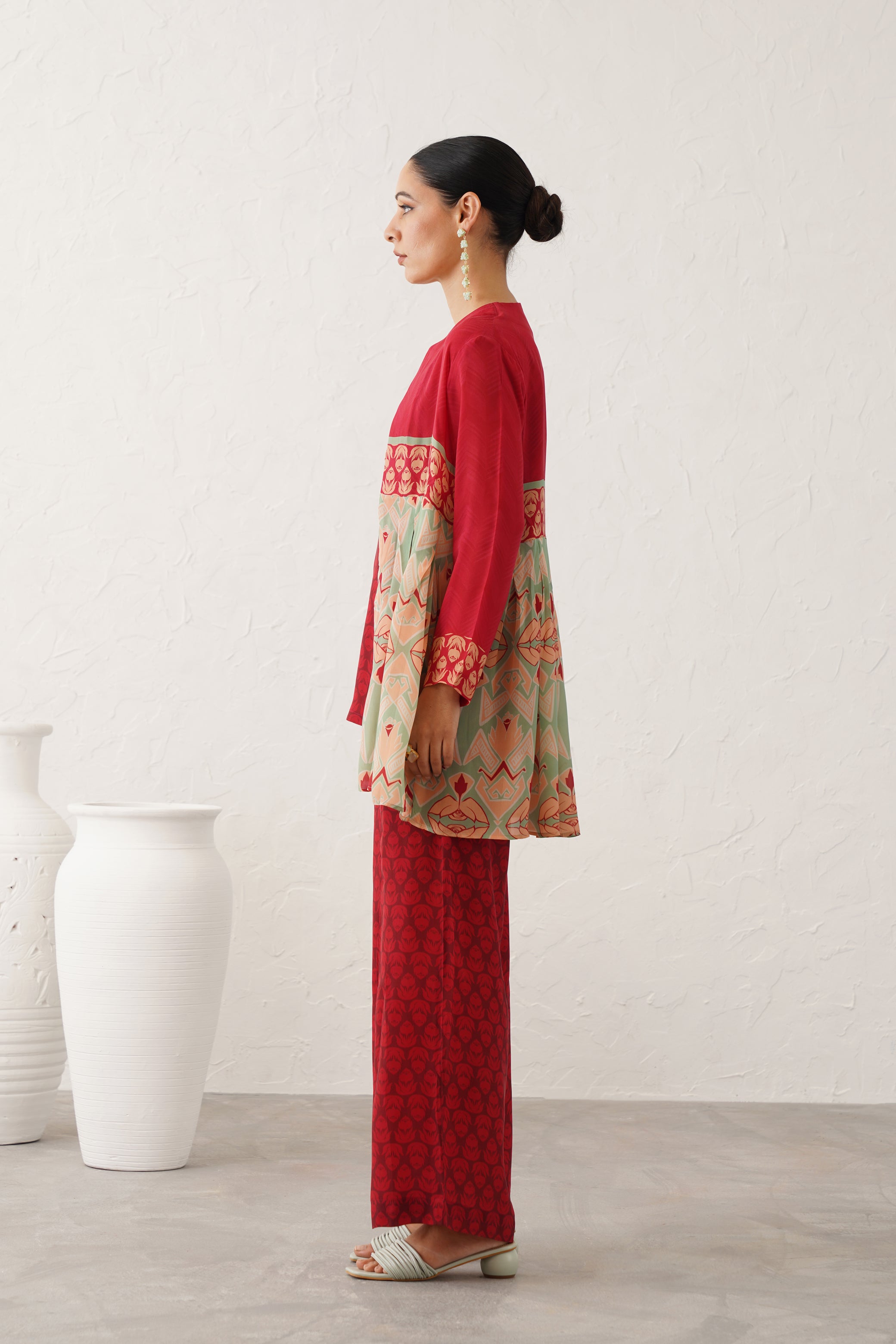 Fariza Printed Crepe Matching Set - Neetika Chopra