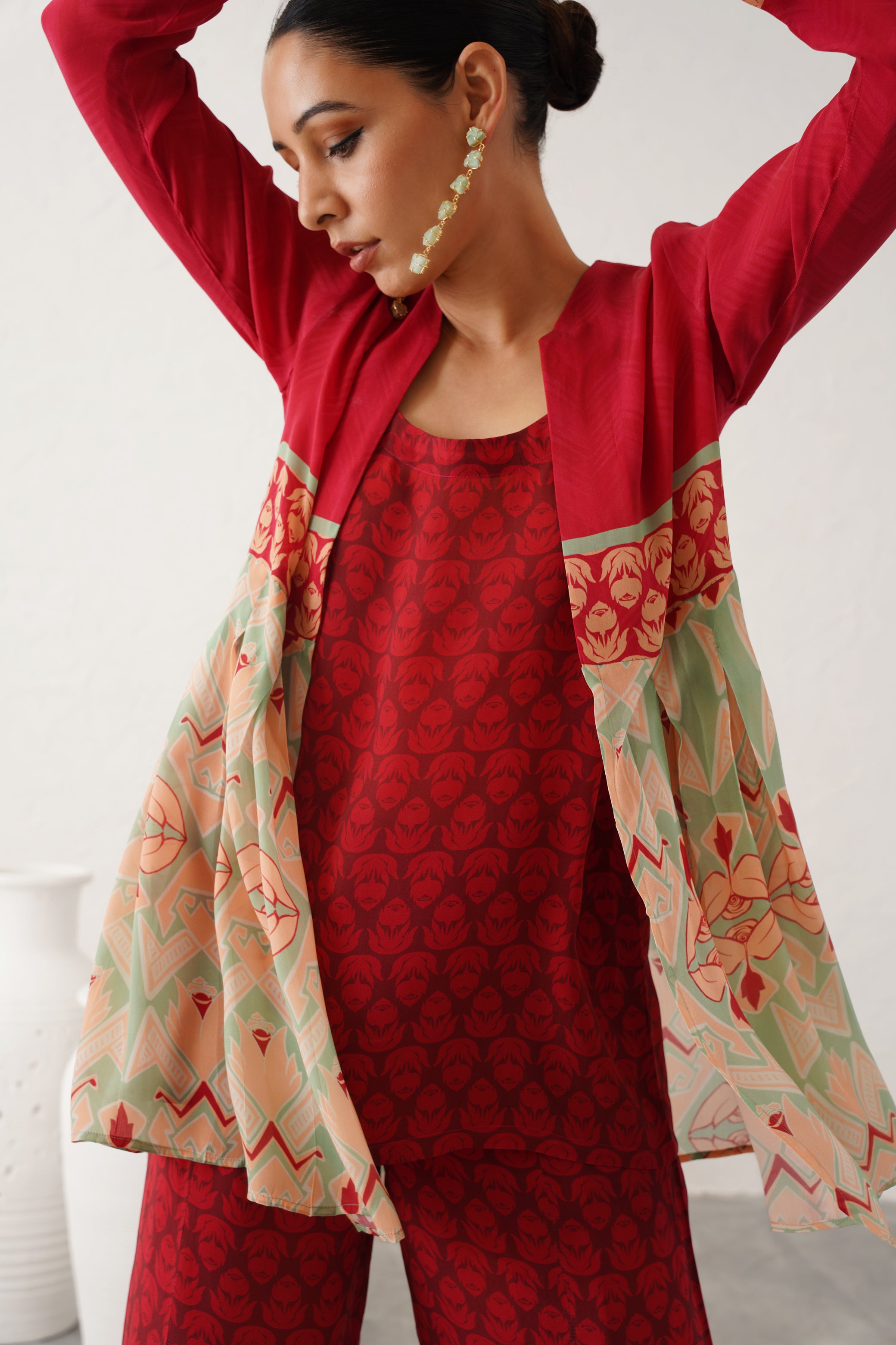 Fariza Printed Crepe Matching Set - Neetika Chopra